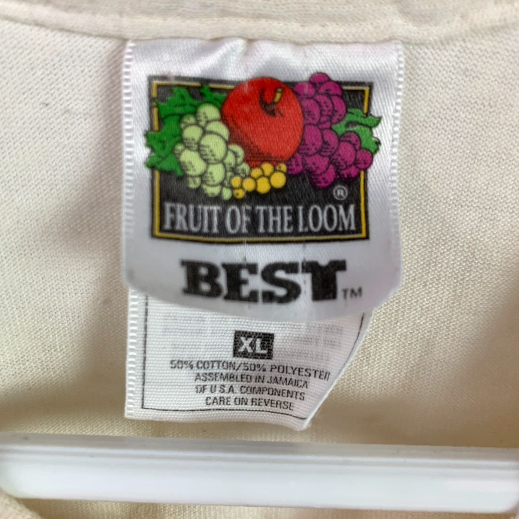 Fruit Of The Loom VINTAGE 1998 Hays Kansas Wild West Fest Baseball Tournament Tee T-Shirt XL White Unisex Cotton Blend Graphic Tee 1990s Mens Womens Boys Girls Size US XL / EU 56 / 4 - 7 Thumbnail