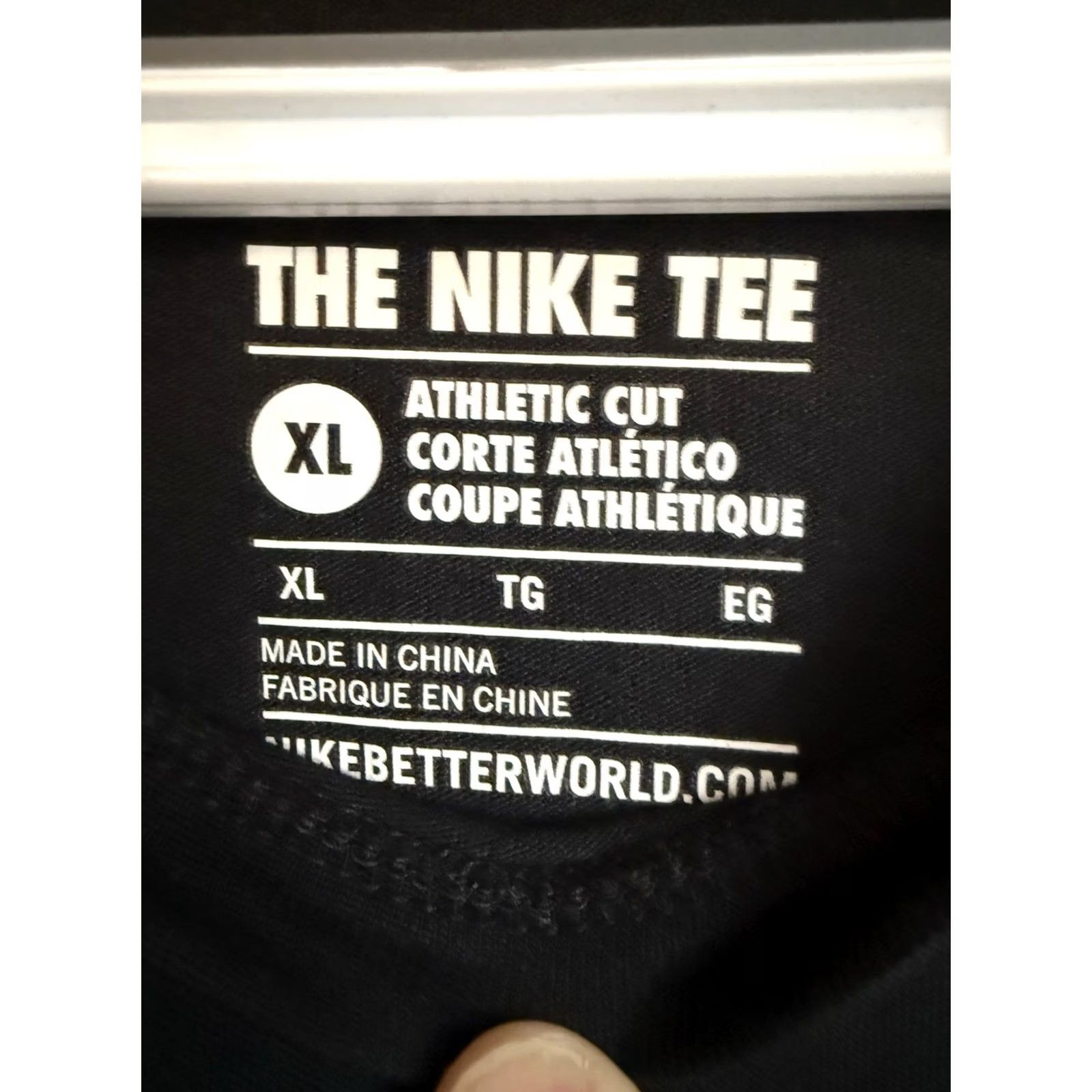 Nike VINTAGE Nike T-Shirt Mens Black Gray XL Oversize Grunge Hip Hop Skater Athletic Cut Size US XL / EU 56 / 4 - 3 Thumbnail