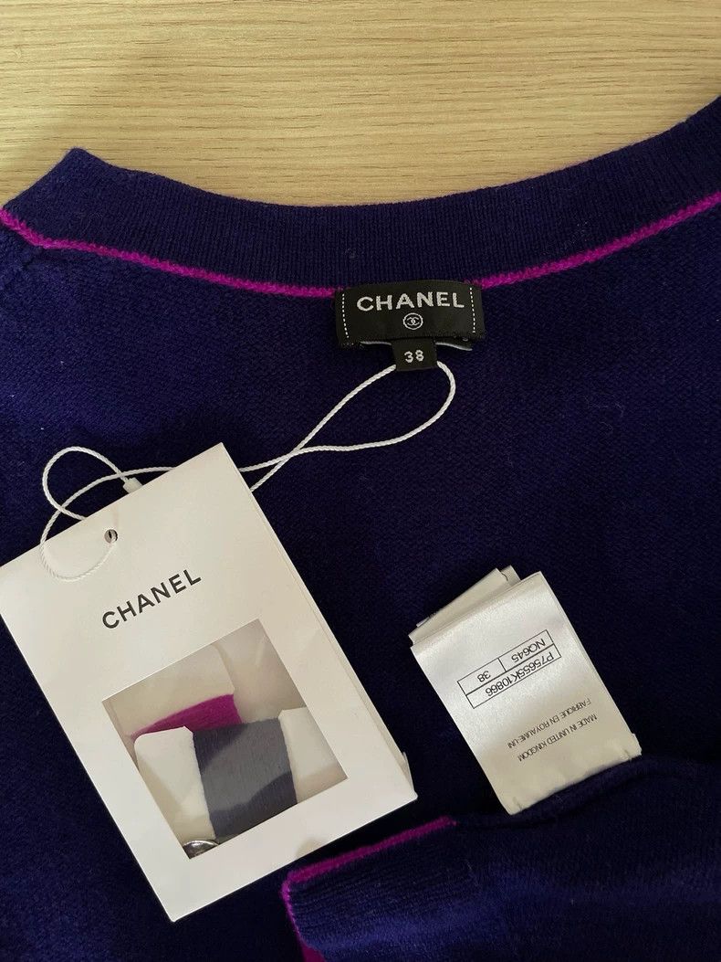 Chanel Chanel 23b pink purple cardigan coat Size XS / US 0-2 / IT 36-38 - 4 Thumbnail