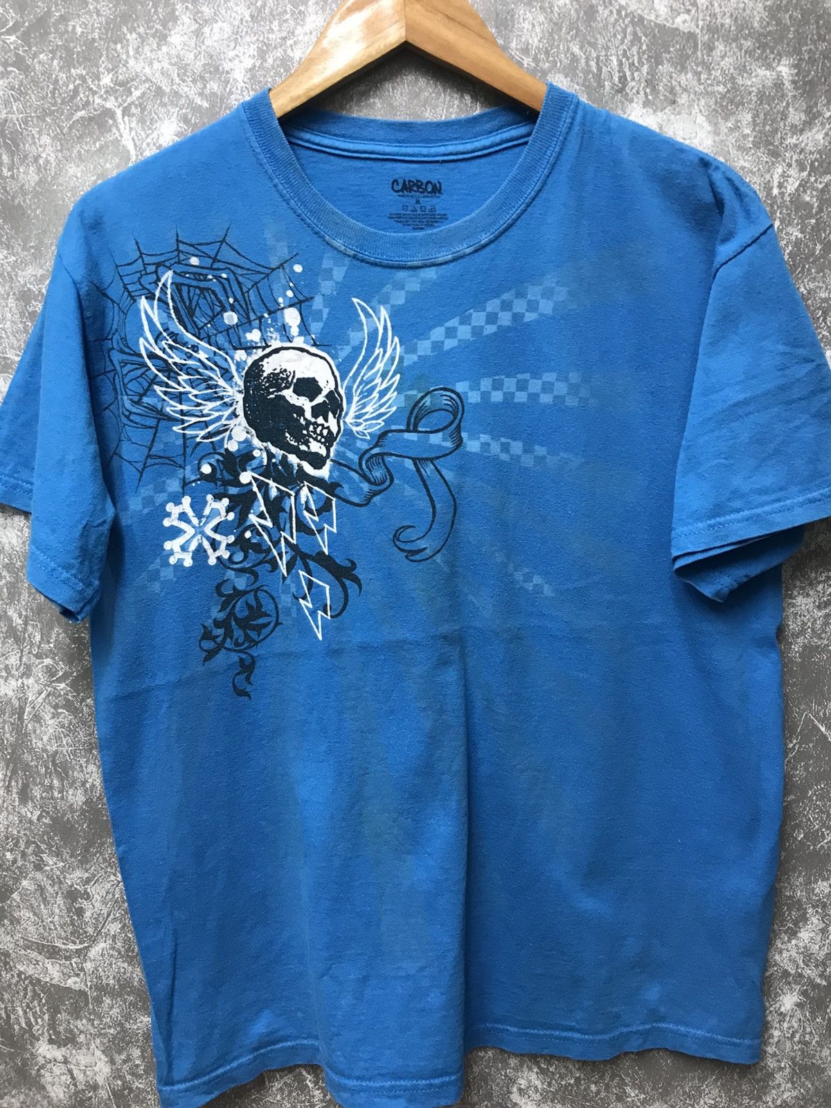 Affliction Carbon Affliction Skull Y2K Graphic Tee Size US M / EU 48-50 / 2 - 1 Thumbnail