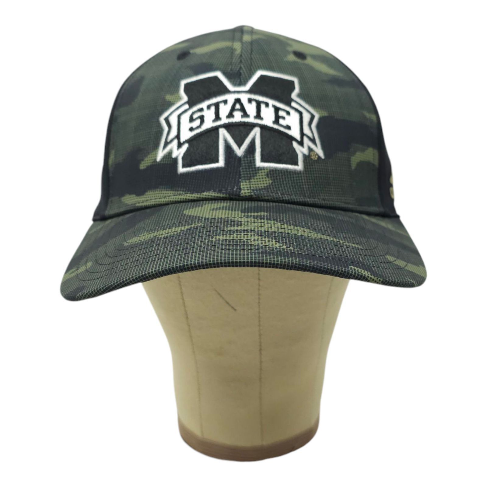 Adidas MS State Bulldogs A-Flex S/M Camo Front Cap Trucker Logo Size ONE SIZE - 9 Thumbnail