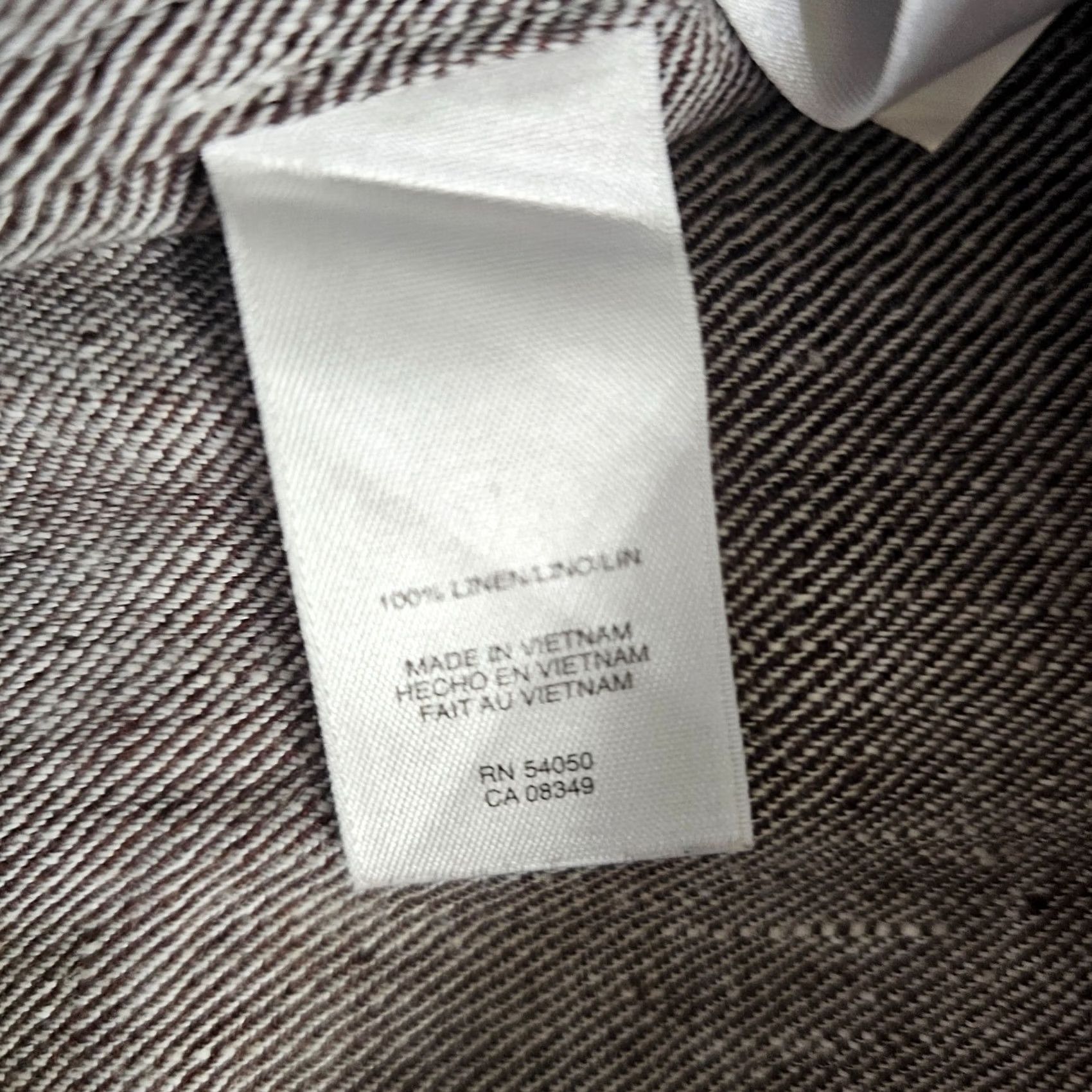 Jones New York Jones New York Jacket Blazer Womens 18W Beige Linen 3/4 Sleeve Casual Career Size XXL / US 16-18 / IT 52-54 - 7 Thumbnail