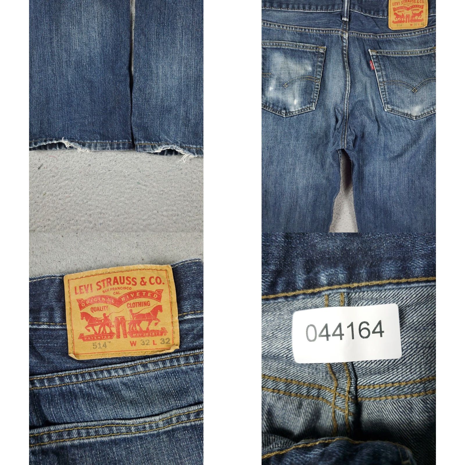 Levi's Levis Mens 514 Blue Straight Leg Denim Jeans 32x32 Size Extra Large XL Casual Size US 32 / EU 48 - 8 Thumbnail