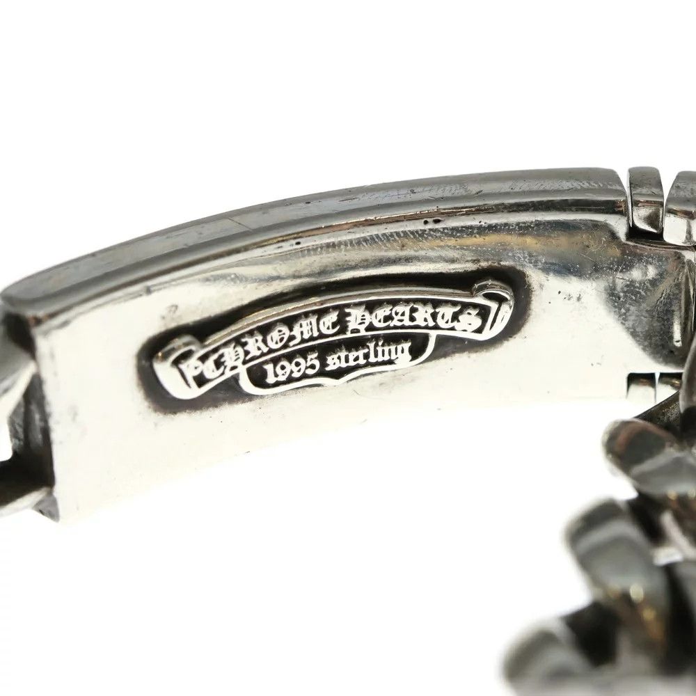 Chrome Hearts Chrome Hearts ID Floral Heart Motif Bracelet 14 LINKS Size ONE SIZE - 6 Thumbnail