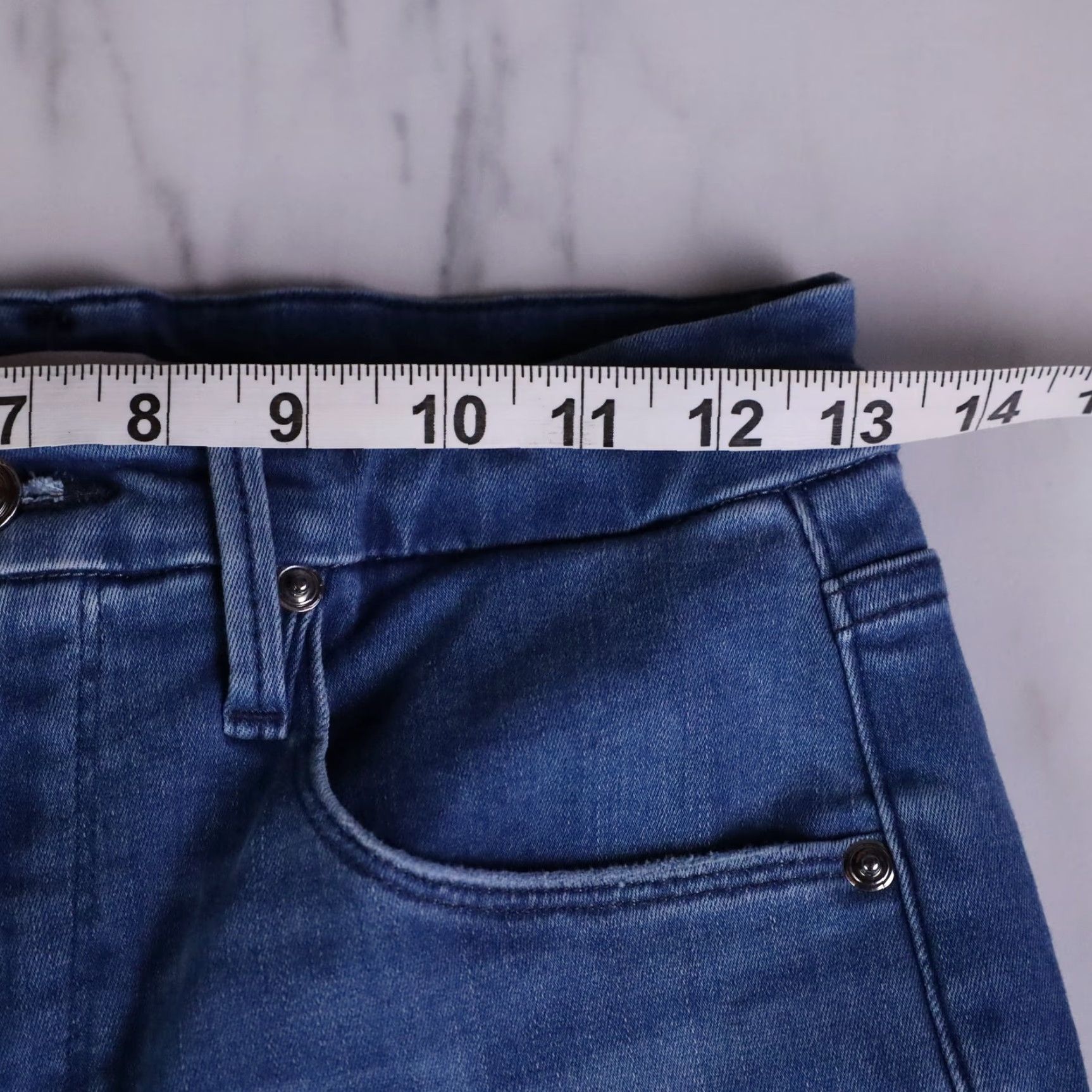 Good American Good American Good Waist Jeans Womens 8/29 Blue Skinny High Waist 5-Pocket Denim Straight Rise N/A Size 30" / US 8 / IT 44 - 5 Thumbnail