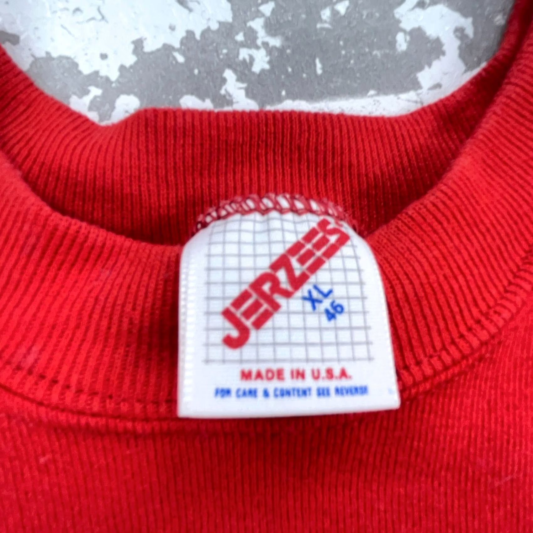 Jerzees VINTAGE Jerzees Sweatshirt Men XL Red Crewneck Pullover Sweatshirt 90s Y2K Made In USA Mens Size US XL / EU 56 / 4 - 3 Thumbnail