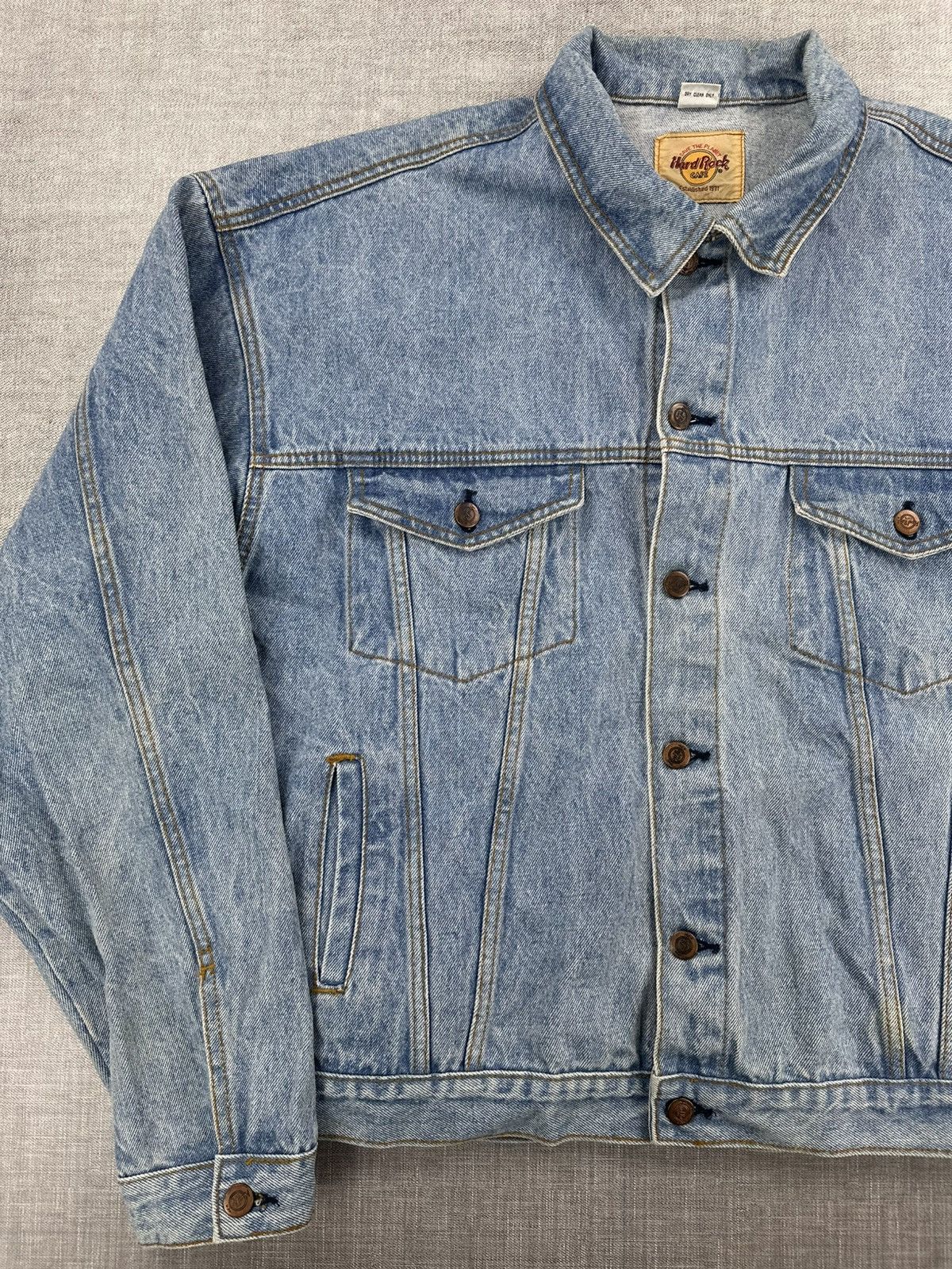 Hard Rock Cafe Vintage Hard Rock Cafe New York Embroidered Denim Jacket XXL Size US XXL / EU 58 / 5 - 7 Thumbnail