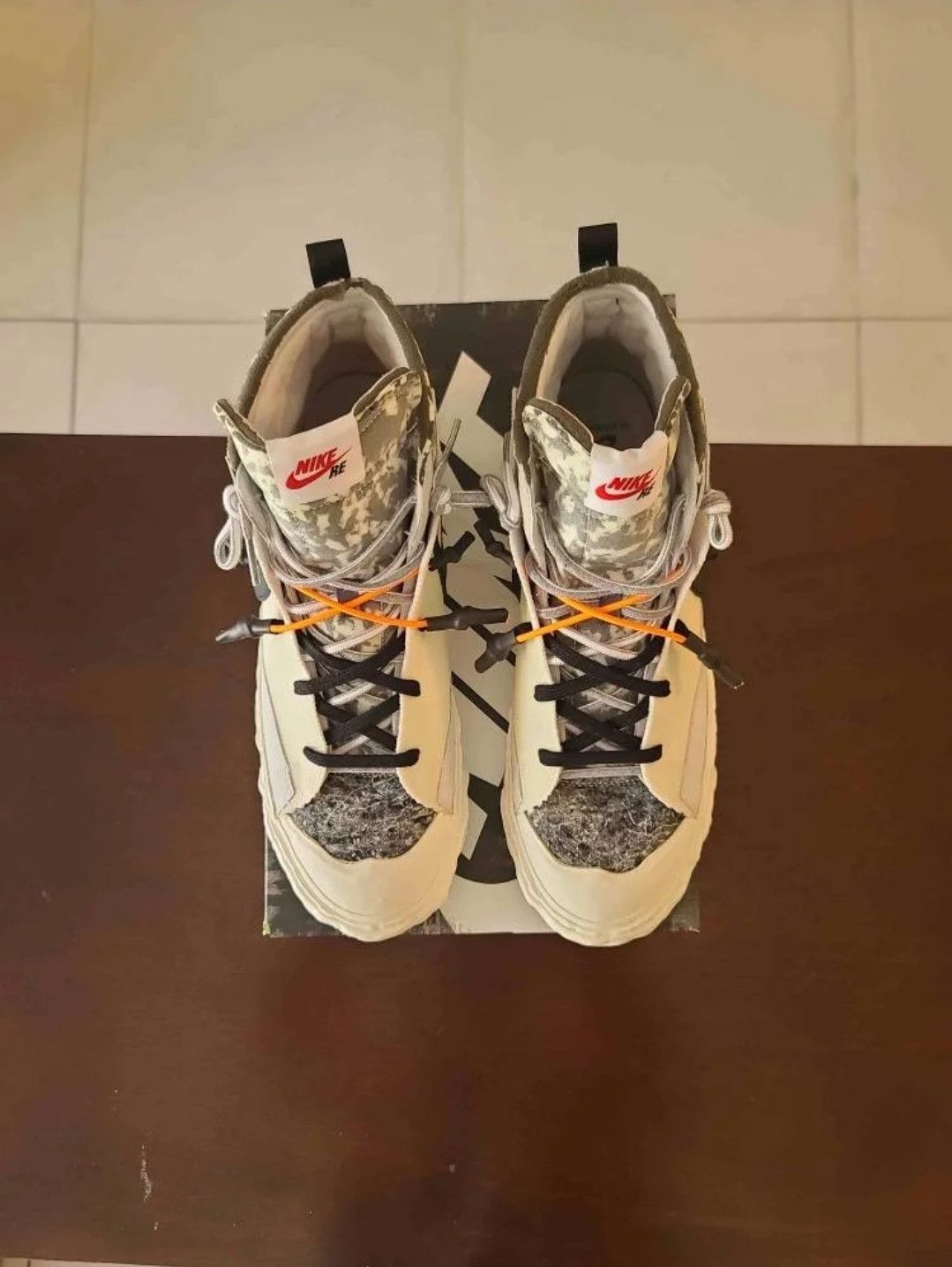 Nike × READYMADE READYMADE X Blazer Mid white Camo Size US 11.5 / EU 44-45 - 7 Thumbnail