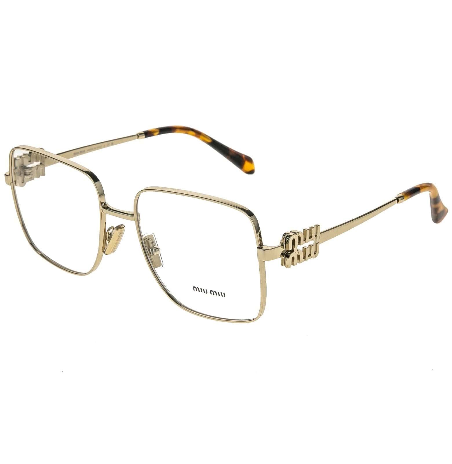 Miu Miu MIU MIU 51X LOGO MU51XV Rectangle Metal Optical Frame Size ONE SIZE - 4 Thumbnail