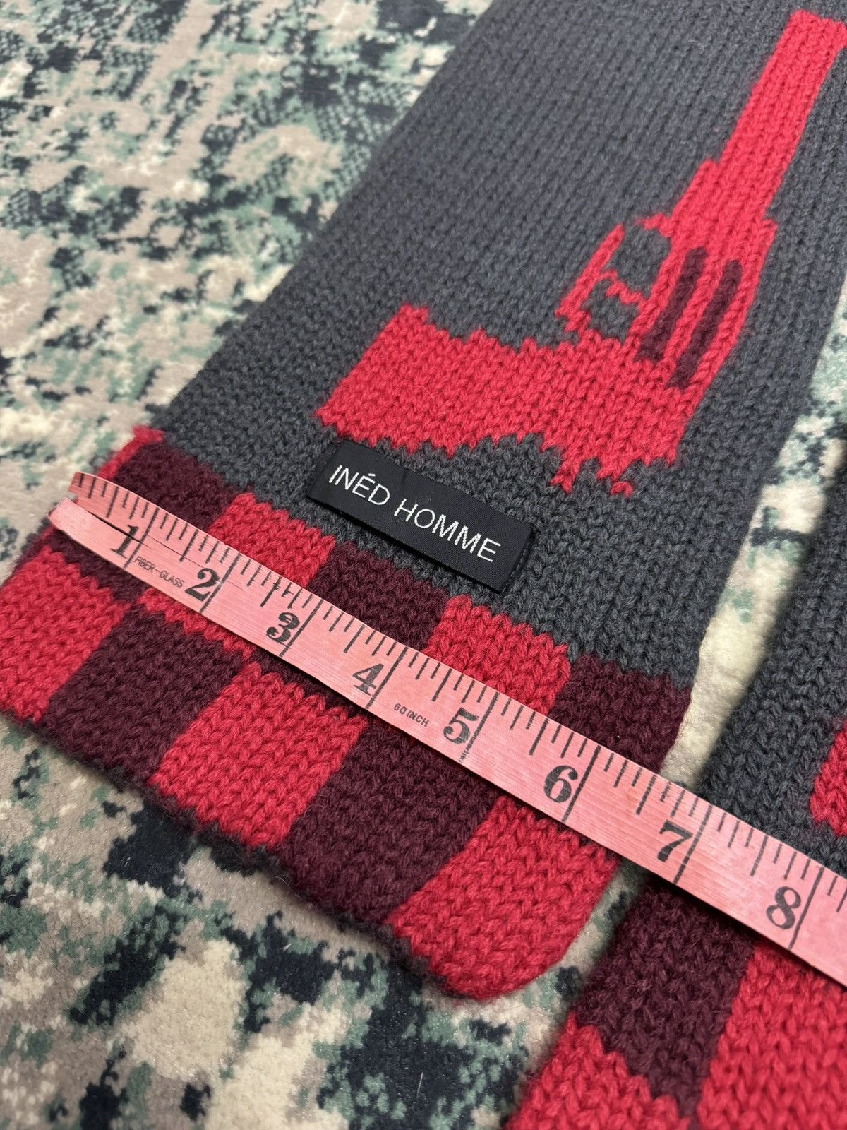Yohji Yamamoto INED HOMME KNITTED SCARF Size ONE SIZE - 3 Thumbnail
