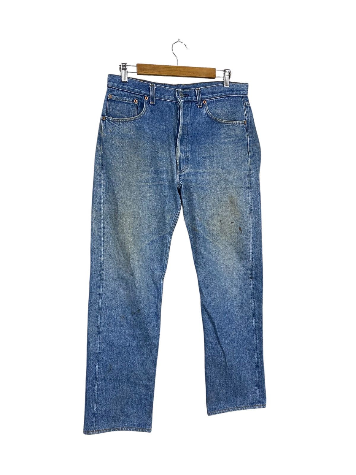 Levi's Vintage levis 80s denim distressed very rare Size US 34 / EU 50 - 3 Thumbnail