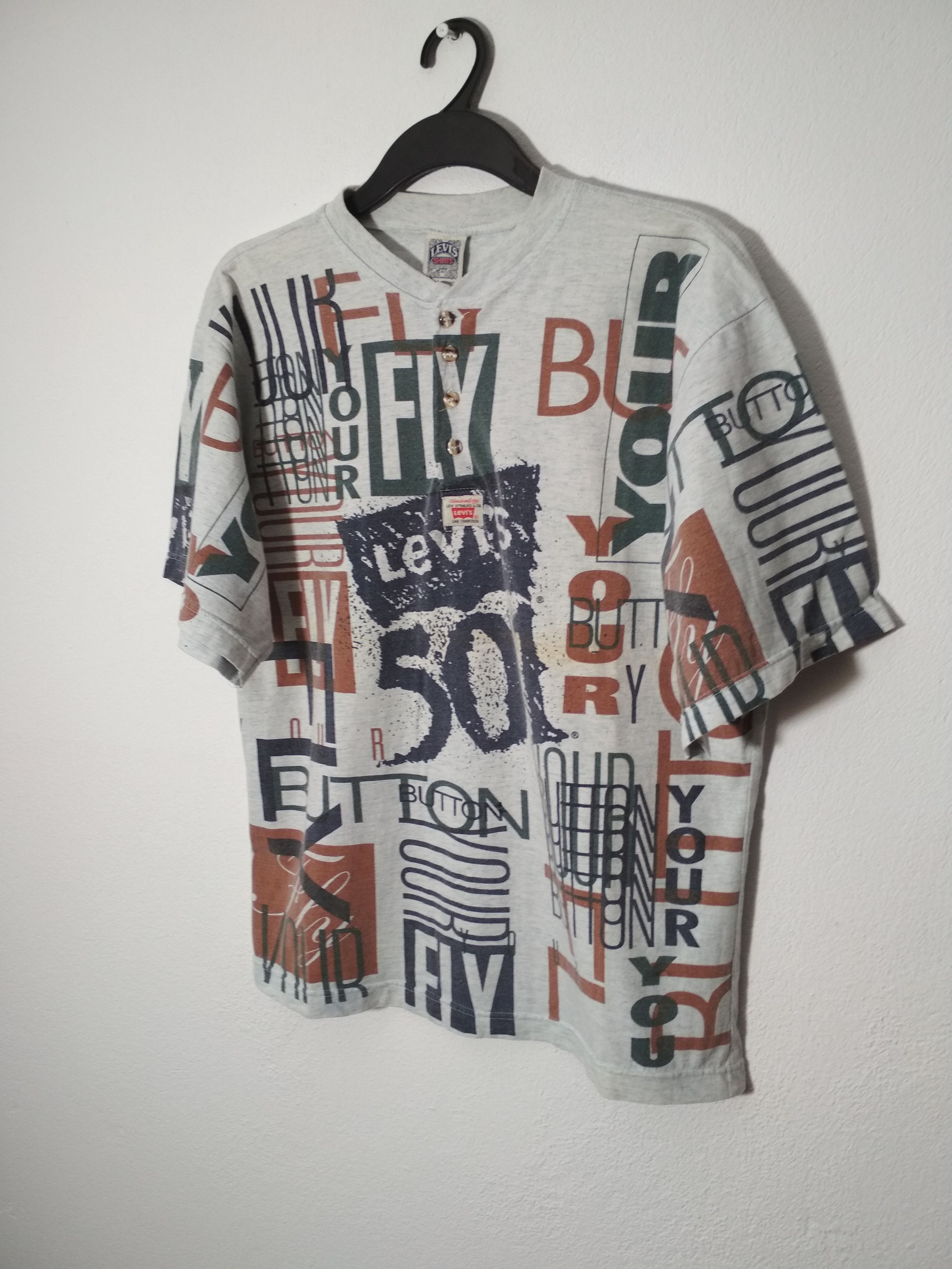 Levi's Vintage Clothing × Vintage Vintage 90s Levis 501 Made in USA t-shirt tee Size US M / EU 48-50 / 2 - 2 Thumbnail