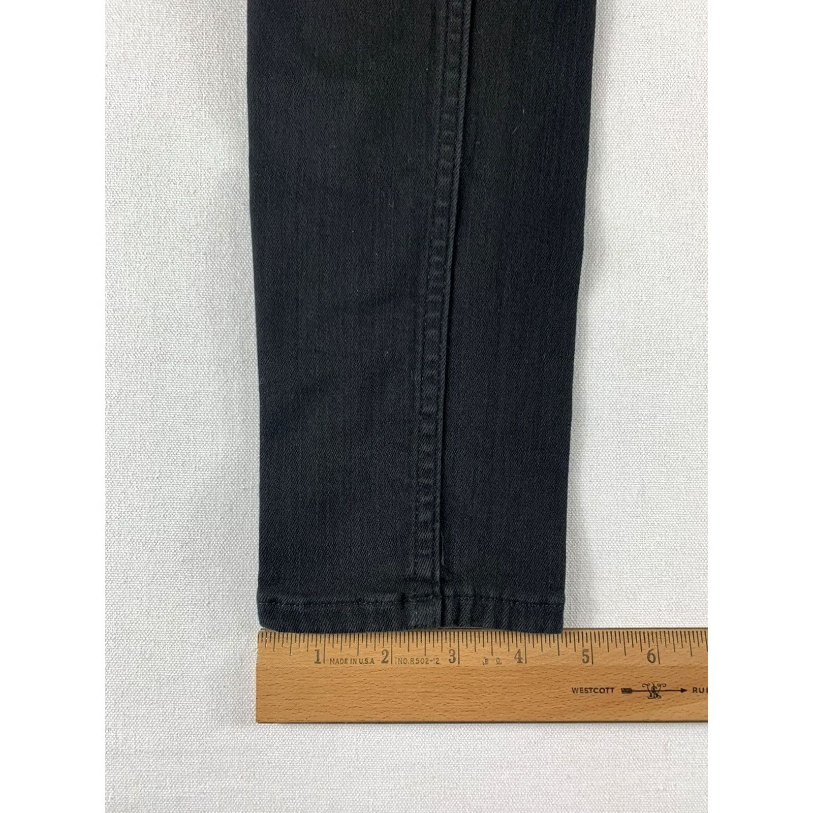 Allsaints ALLSAINTS STILT Skinny Jeans Womens 24 Black Belt Loops Button Zip Pockets Denim Size 42" / US 20 - 3 Thumbnail