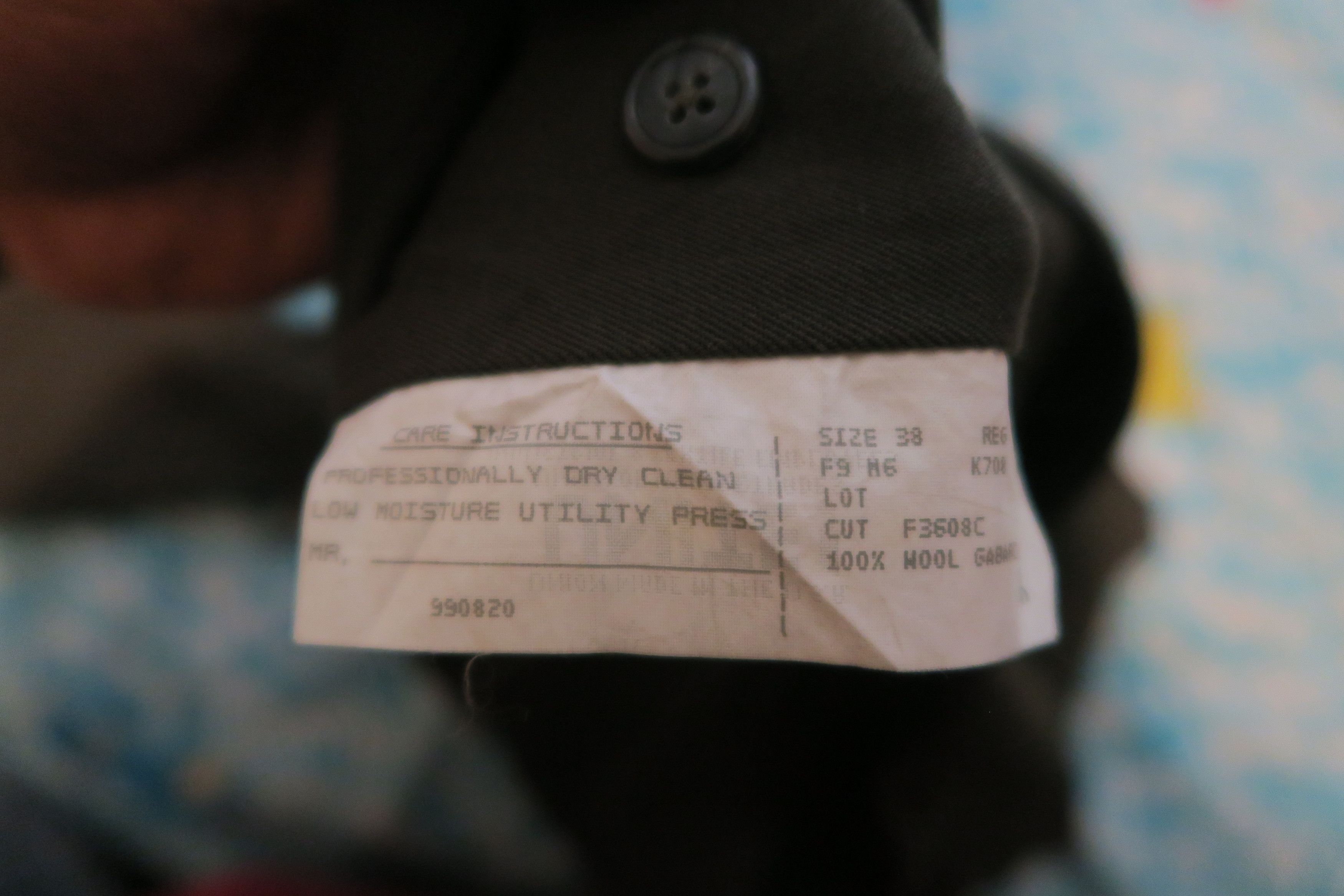 Polo Ralph Lauren × Vintage Polo Ralph Lauren Wool Gabard Pleated Trousers Union Made Size 38R - 7 Thumbnail