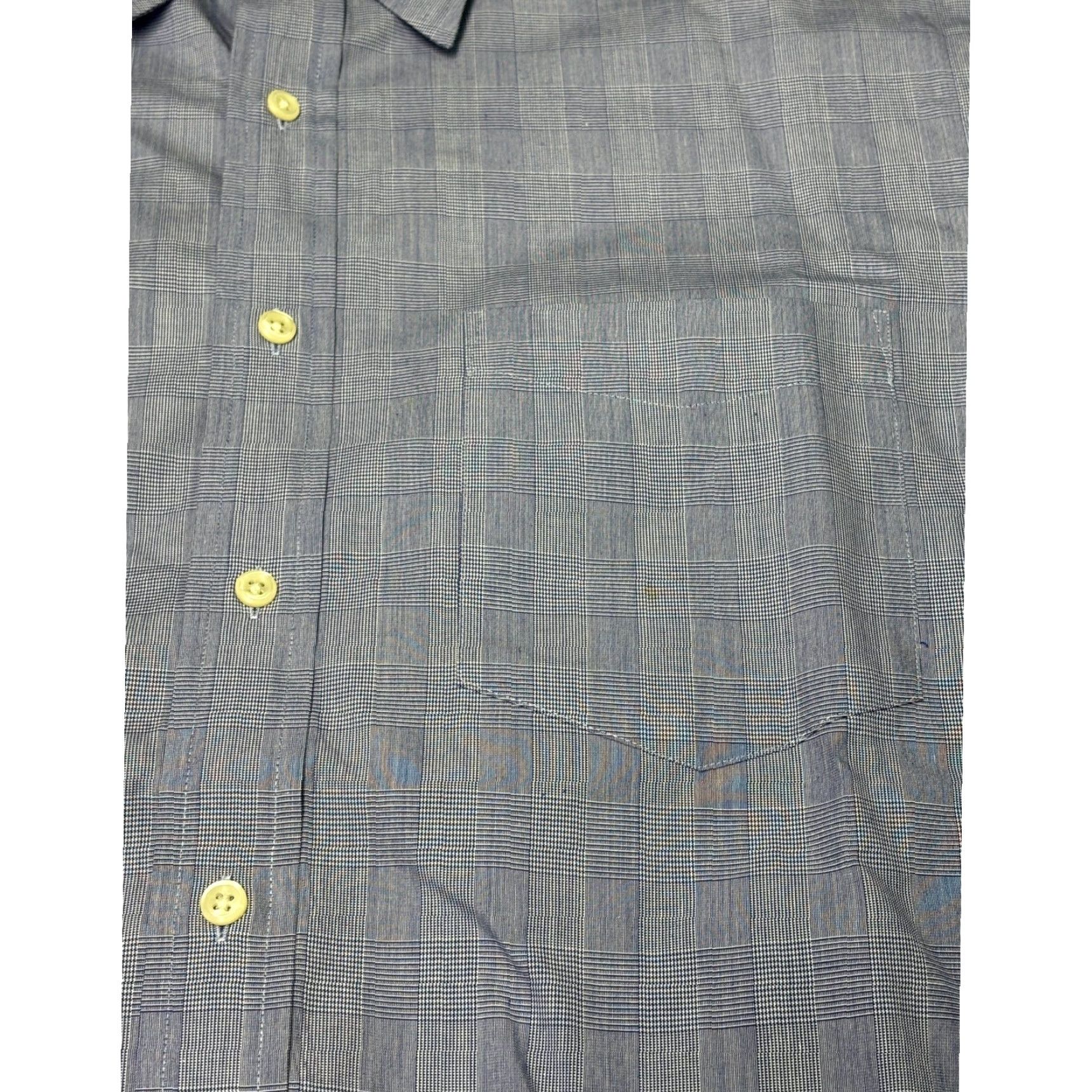 J.Crew J.CREW Shirt Mens Blue Glen Plaid Cotton Long Sleeve 15.5 34 47 Chest Button-Up Pocket Size US L / EU 52-54 / 3 - 3 Thumbnail