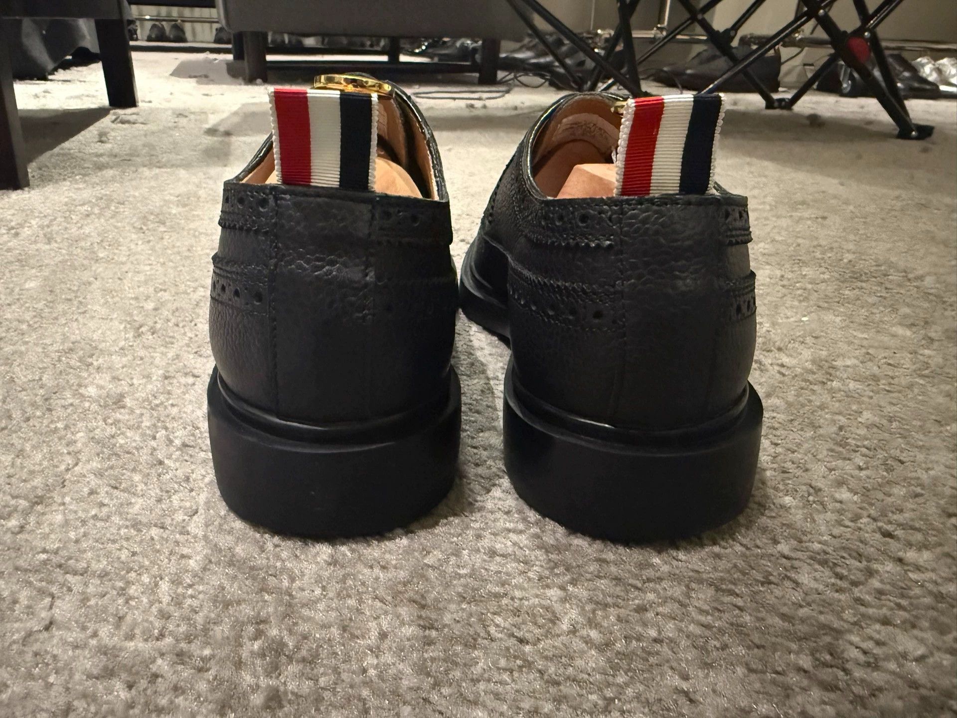 Thom Browne Thom Browne Black Carved Rubber Sole Leather Shoes US6 Size US 6 / EU 39 - 3 Thumbnail