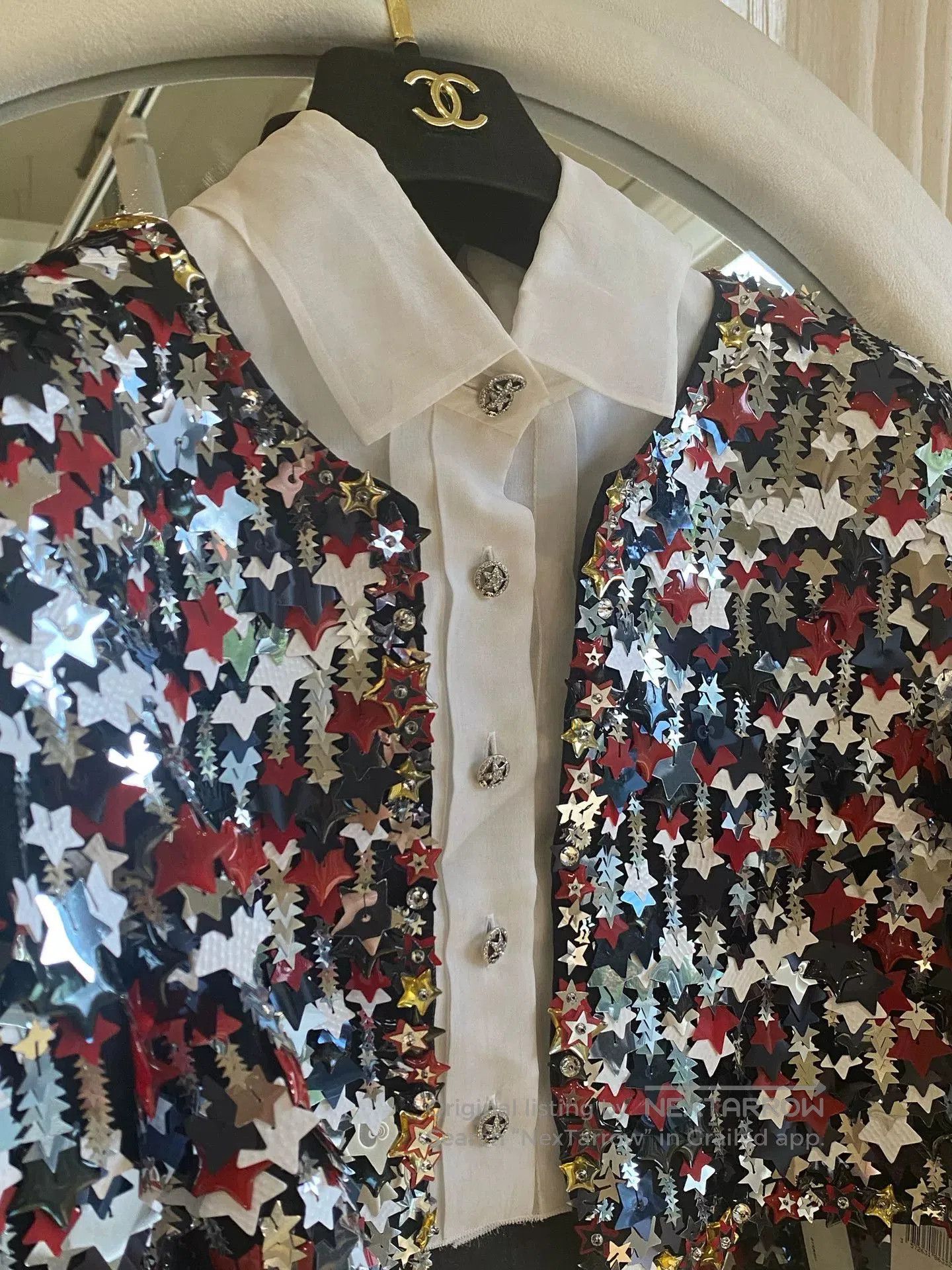 Chanel Chanel Dallas Star Sequin Jacket FR40. Size US XL / EU 56 / 4 - 2 Thumbnail