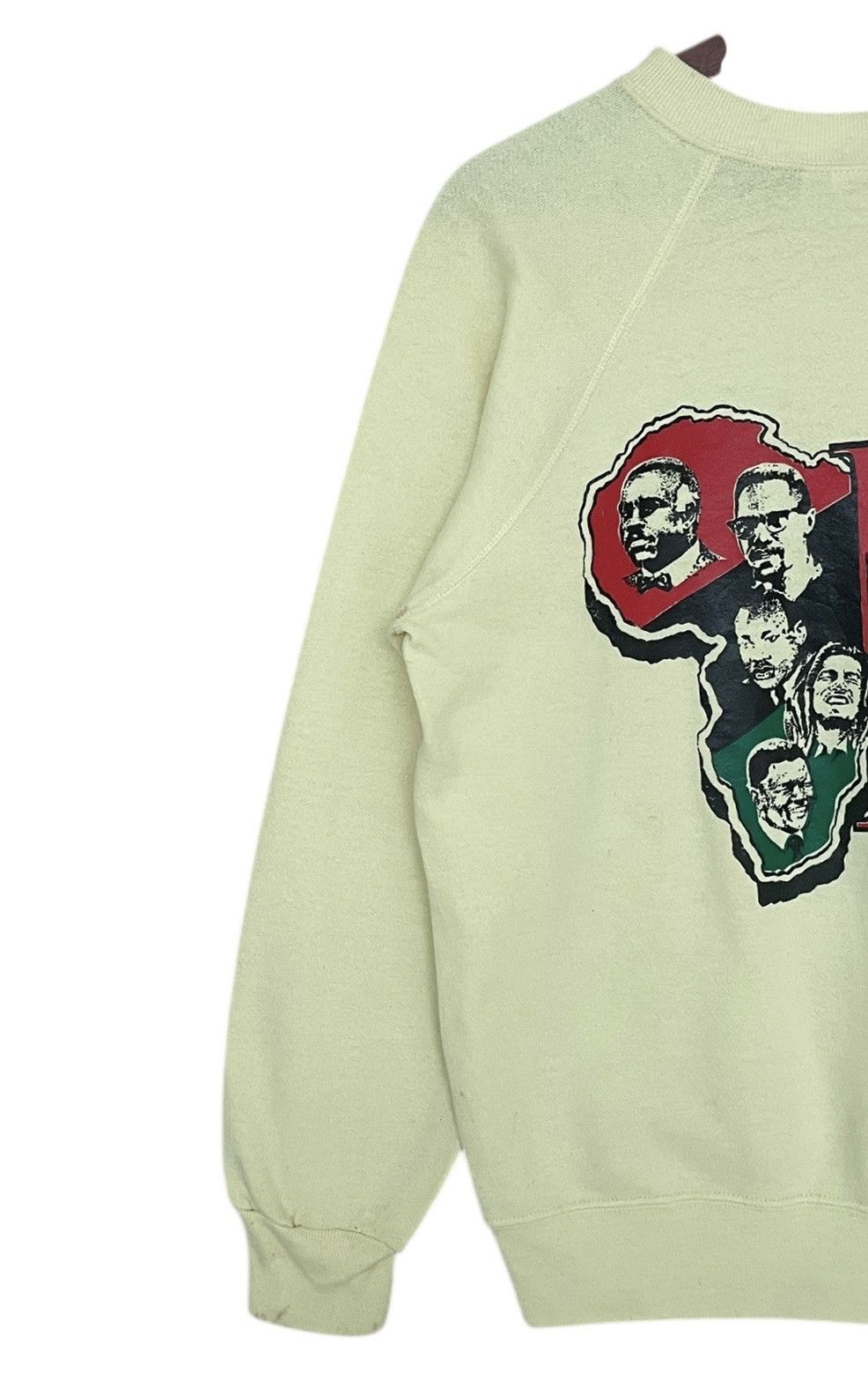 Vintage Vintage Nelson Mandela Sweatshirt 1990s Size US L / EU 52-54 / 3 - 5 Thumbnail