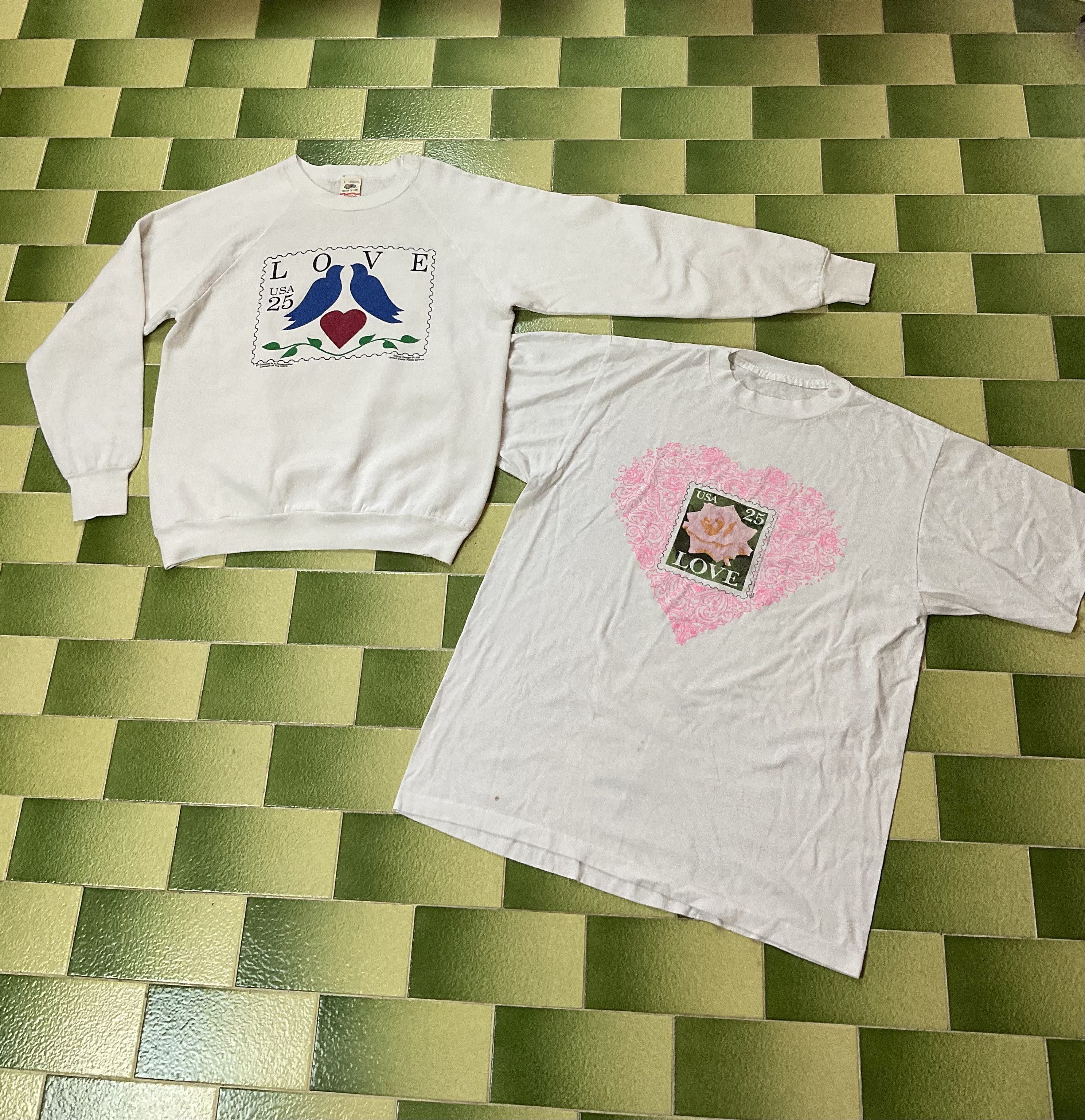 Vintage Vintage 1988 USPS Stamp Sweatshirt Free Vtg Stamp T-Shirt Size US M / EU 48-50 / 2 - 1 Thumbnail