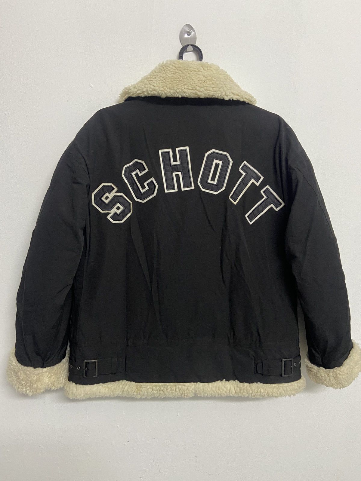 Schott SCHOTT Jacket B3 Military Style Sherpa Jacket Size US M / EU 48-50 / 2 - 2 Thumbnail
