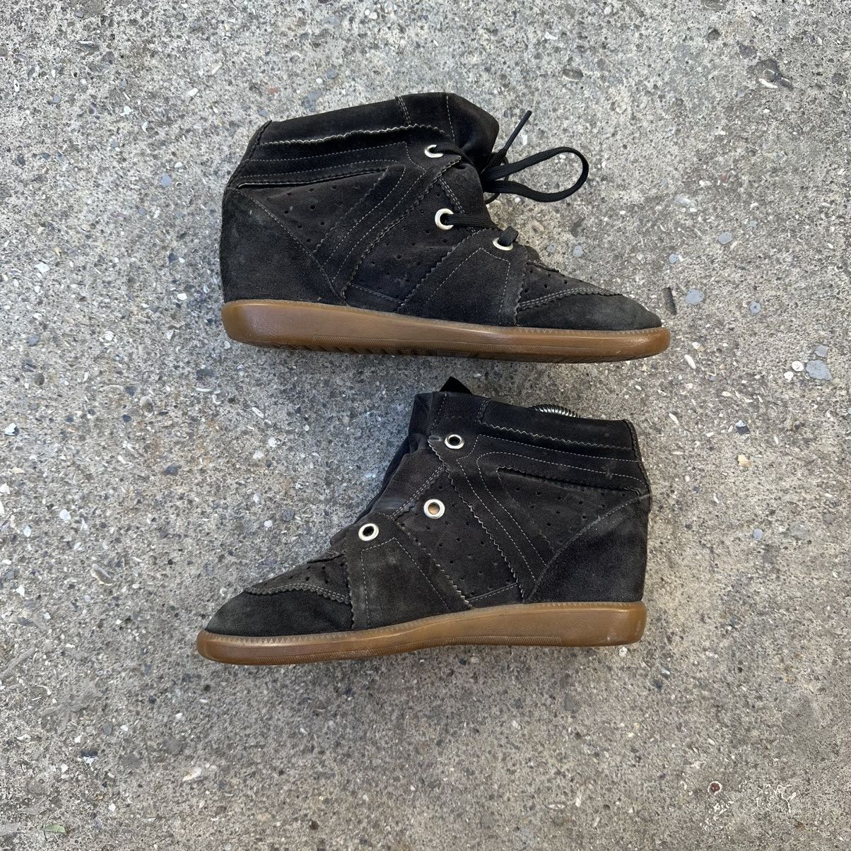 Isabel Marant Isabel Marant Bekett Wedge Vintage Hi-Top Hype sneakers Size US 9 / IT 39 - 4 Thumbnail