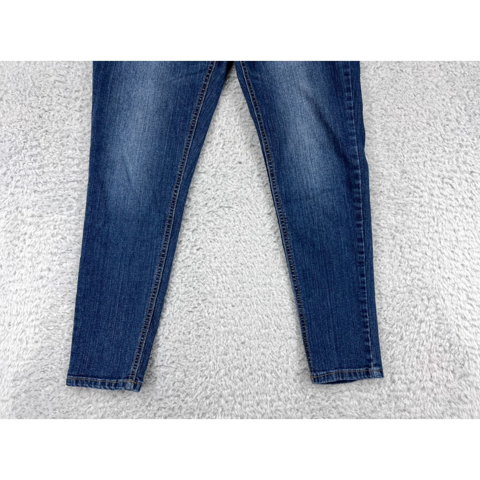 Vintage Blue Spice Jeans Womens Blue Denim Medium Wash 28x25 Slim Tapered Leg 9 Girls? Size 30" / US 8 / IT 44 - 6 Thumbnail