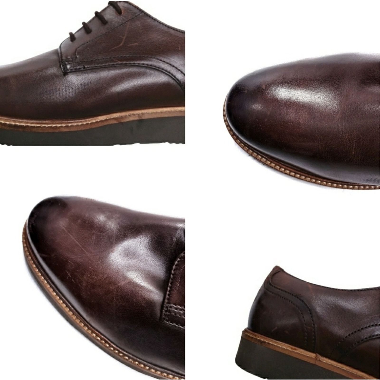 Base London Base London Draco Derby Shoes in Brown Leather Size US 11 / EU 44 - 8 Thumbnail