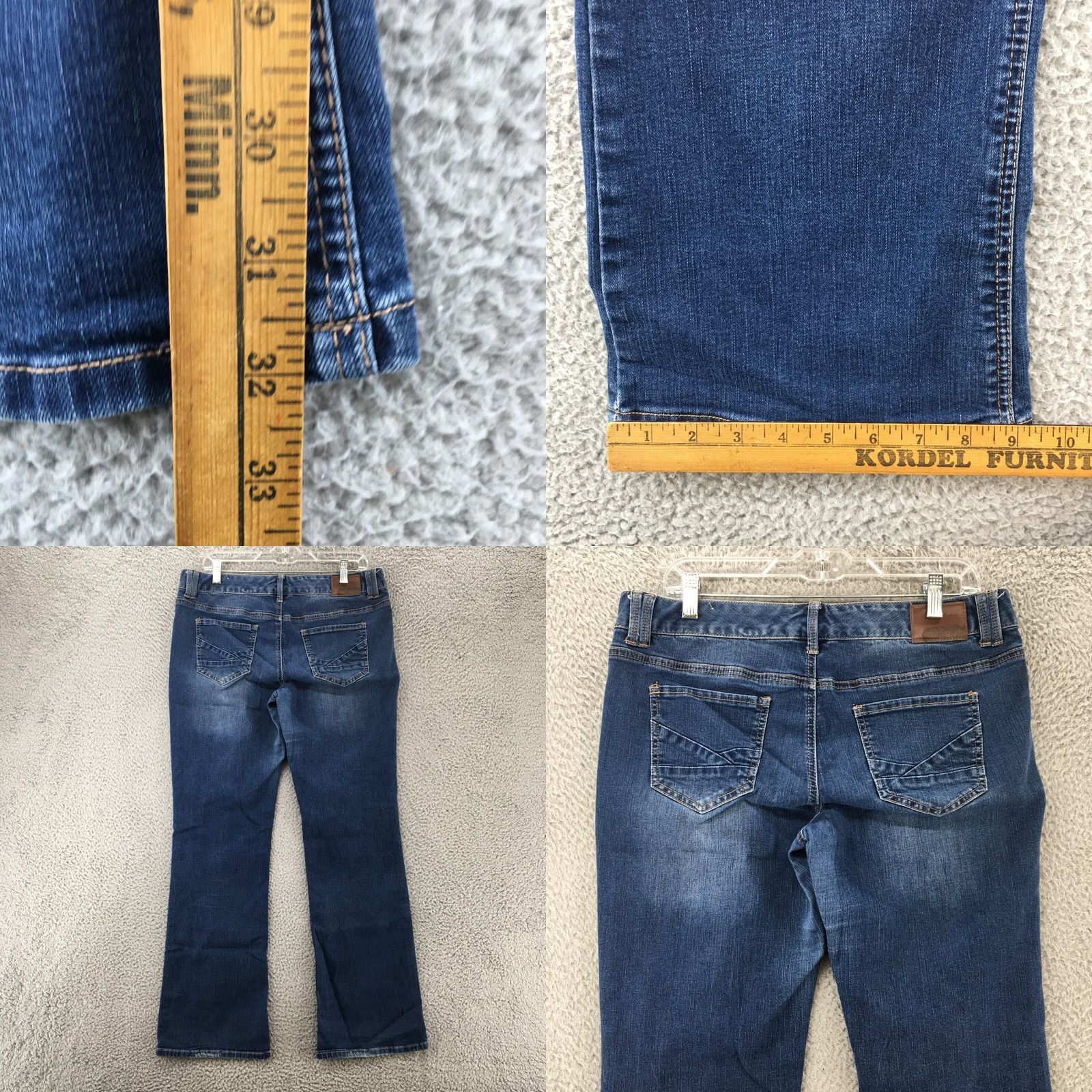 Vintage Maurices Jeans Womens Bootcut Regular Blue Dark Wash Denim Mid Rise Zip Fly 4 Mens Womens Girls Girls Size 27" / US 4 / IT 40 - 8 Thumbnail