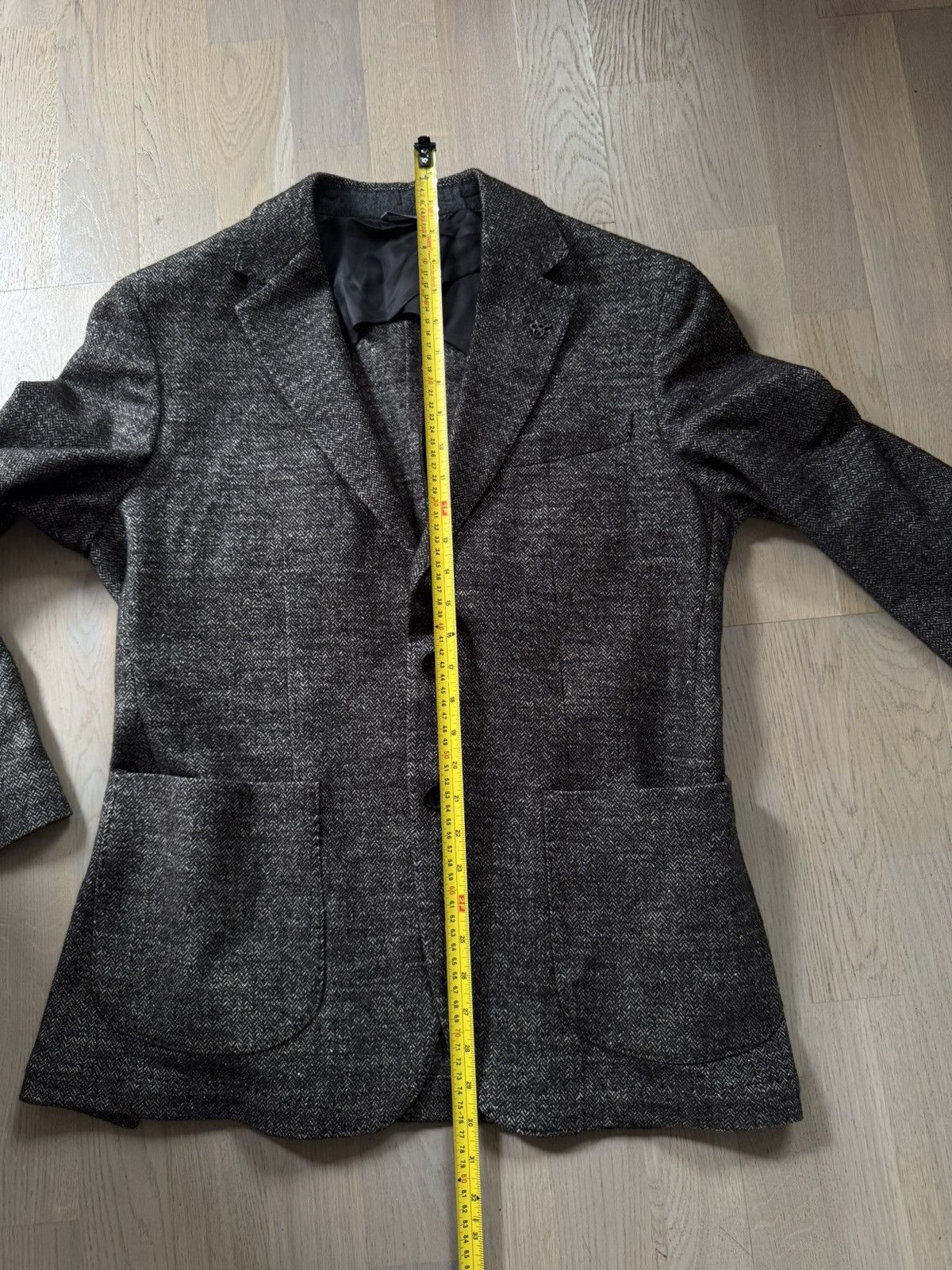 Canali CANALI blazer Sz 52 SEE REAL TAPE MEASUREMENTS IN PHOTOS!!!! Size 42R - 11 Thumbnail