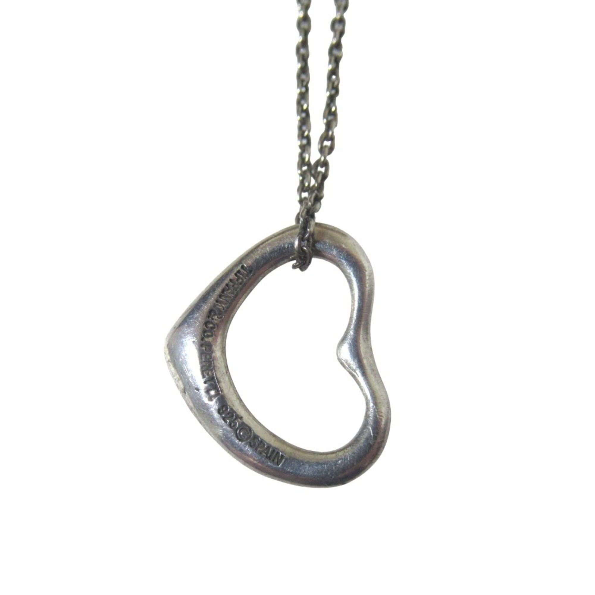 Tiffany & Co. Tiffany & Co. Elsa Peretti Open Heart Mini Necklace Pendant, 925 Sterling Silver, Women's Size ONE SIZE - 1 Thumbnail