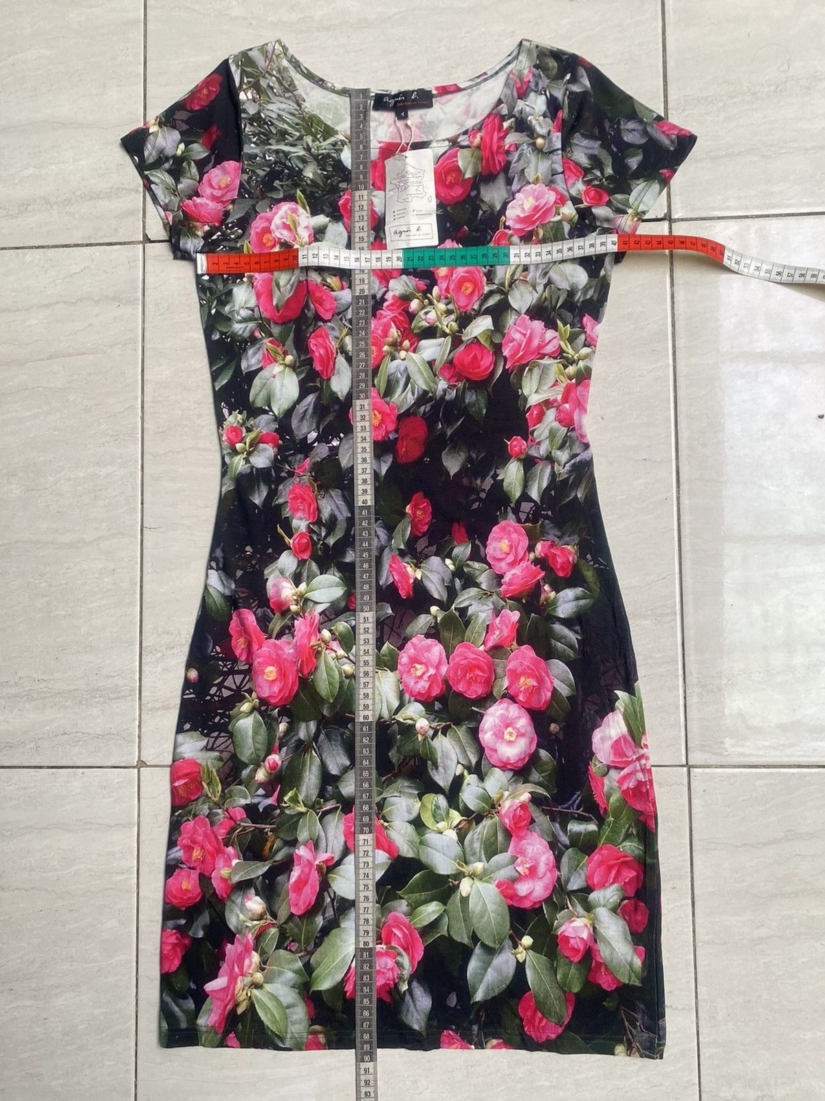 agnes b. AGNES B Flower Motive Dress Size XS / US 0-2 / IT 36-38 - 11 Thumbnail