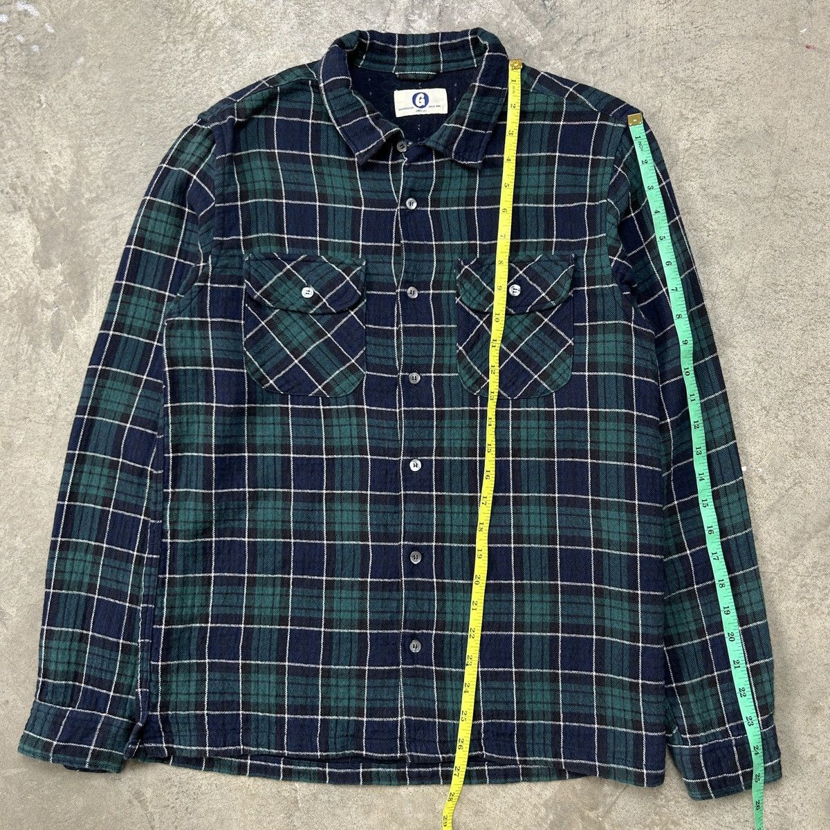 GOODENOUGH × Good Enough × Hiroshi Fujiwara 1990s Goodenough - Green Flannel Size US M / EU 48-50 / 2 - 6 Thumbnail