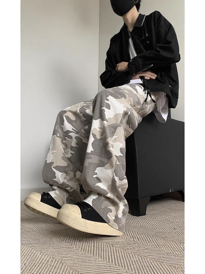 Japanese Brand Retro loose high street camouflage jeans Size US 32 / EU 48 - 5 Thumbnail