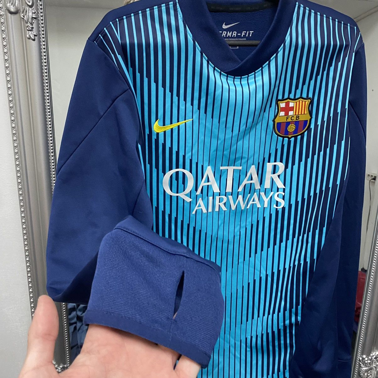 Nike Barcelona Nike long sleeve jersey foodboll Size US M / EU 48-50 / 2 - 13 Thumbnail