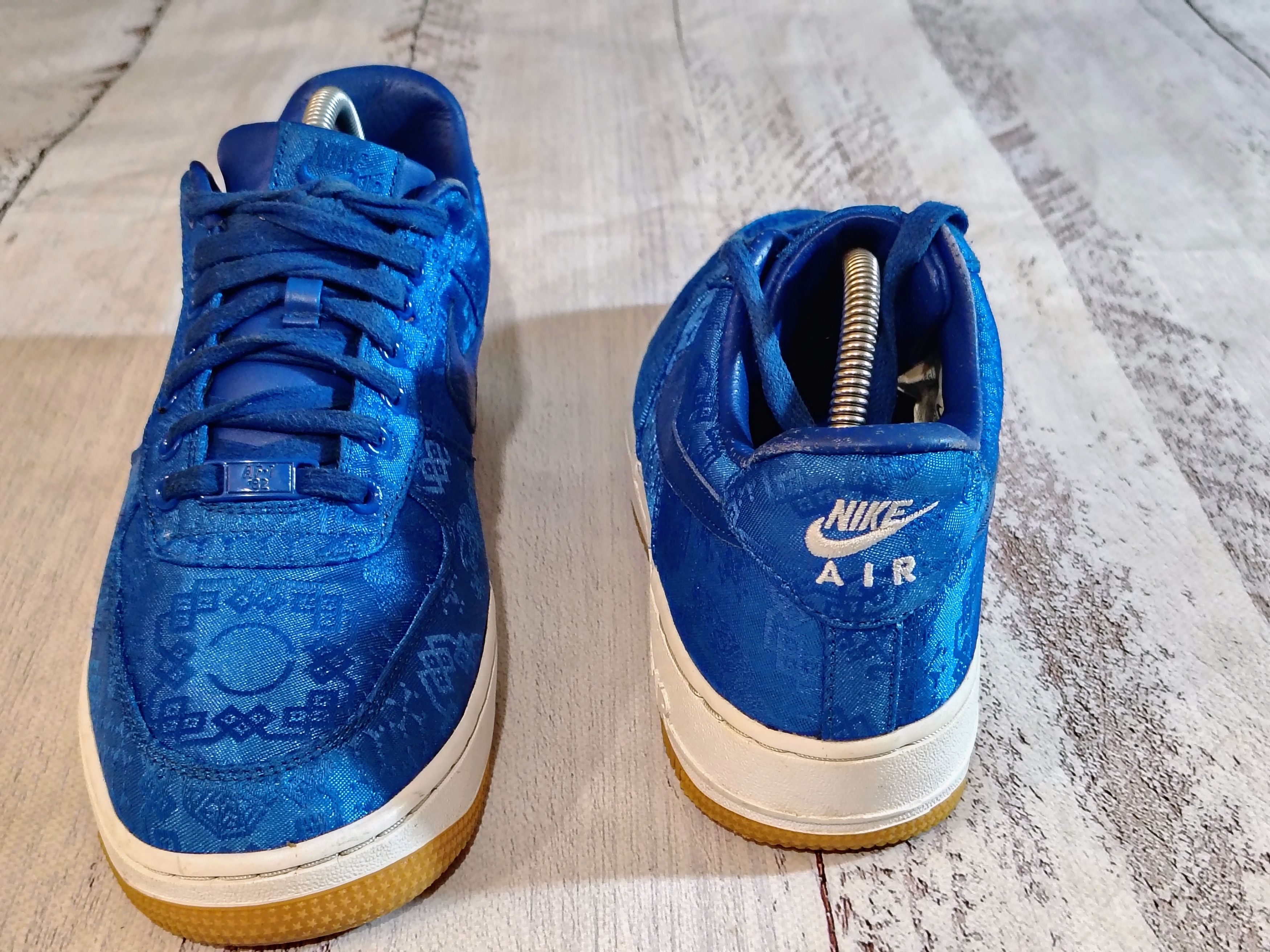 CLOT × Nike Nike Air Force 1 Low Premium CLOT Blue Silk Sz 9 CJ5290-400 Size US 9 / EU 42 - 10 Thumbnail