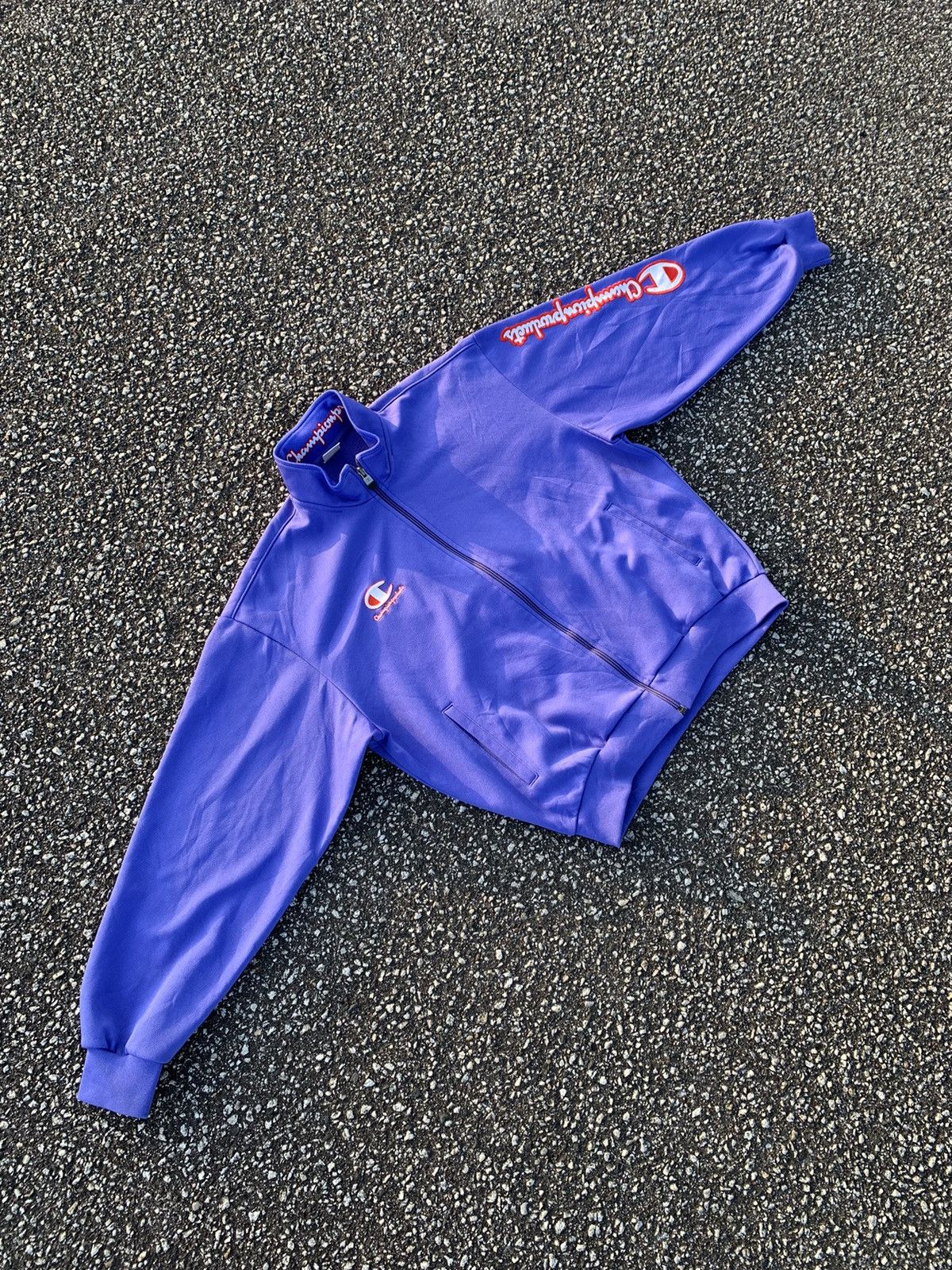 Champion × Vintage Vintage Champion Track Jacket Zip Sweatshirt Sportswear y2k Size US S / EU 44-46 / 1 - 2 Thumbnail