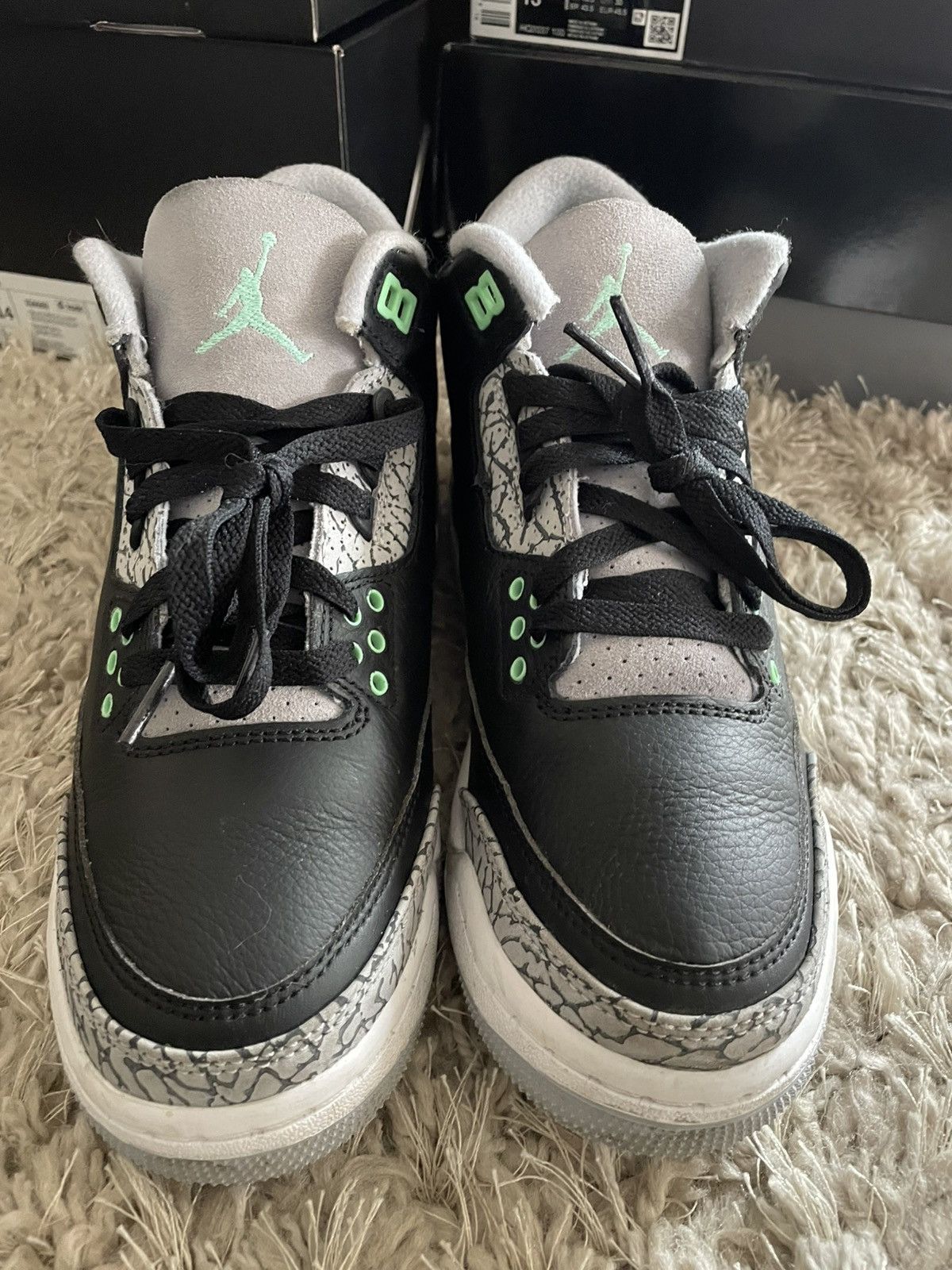 Jordan Brand Jordan 3 Green Glow Size US 7 / EU 40 - 4 Thumbnail