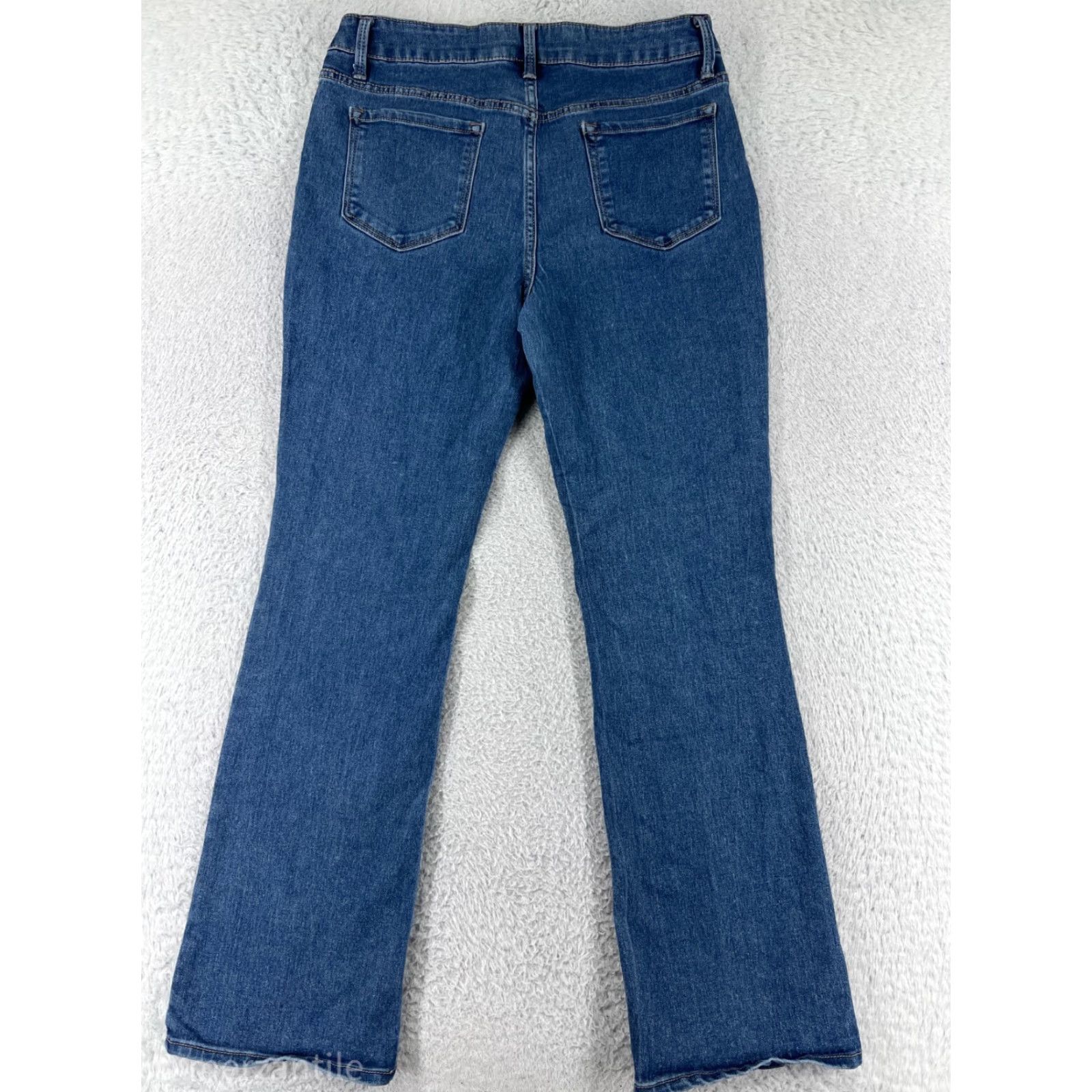 Vintage No Boundaries Jeans Womens 15 Blue Denim Bootcut Medium Wash Cotton Blend Size 36" / US 14 / IT 50 - 2 Thumbnail