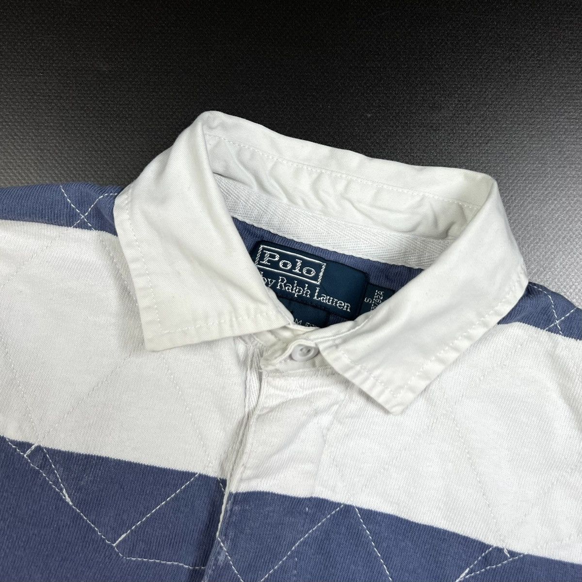 Polo Ralph Lauren × Rugby Ralph Lauren × Vintage Vintage Polo Ralph Lauren Striped Rugby Shirt Size M Size US S / EU 44-46 / 1 - 6 Thumbnail