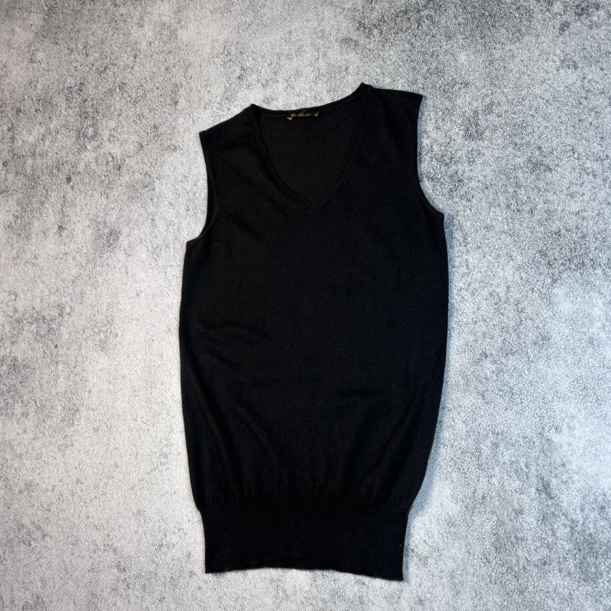 Loro Piana Vintage Loro Piana 100% Cashmere Knit tank top Size S / US 4 / IT 40 - 5 Thumbnail
