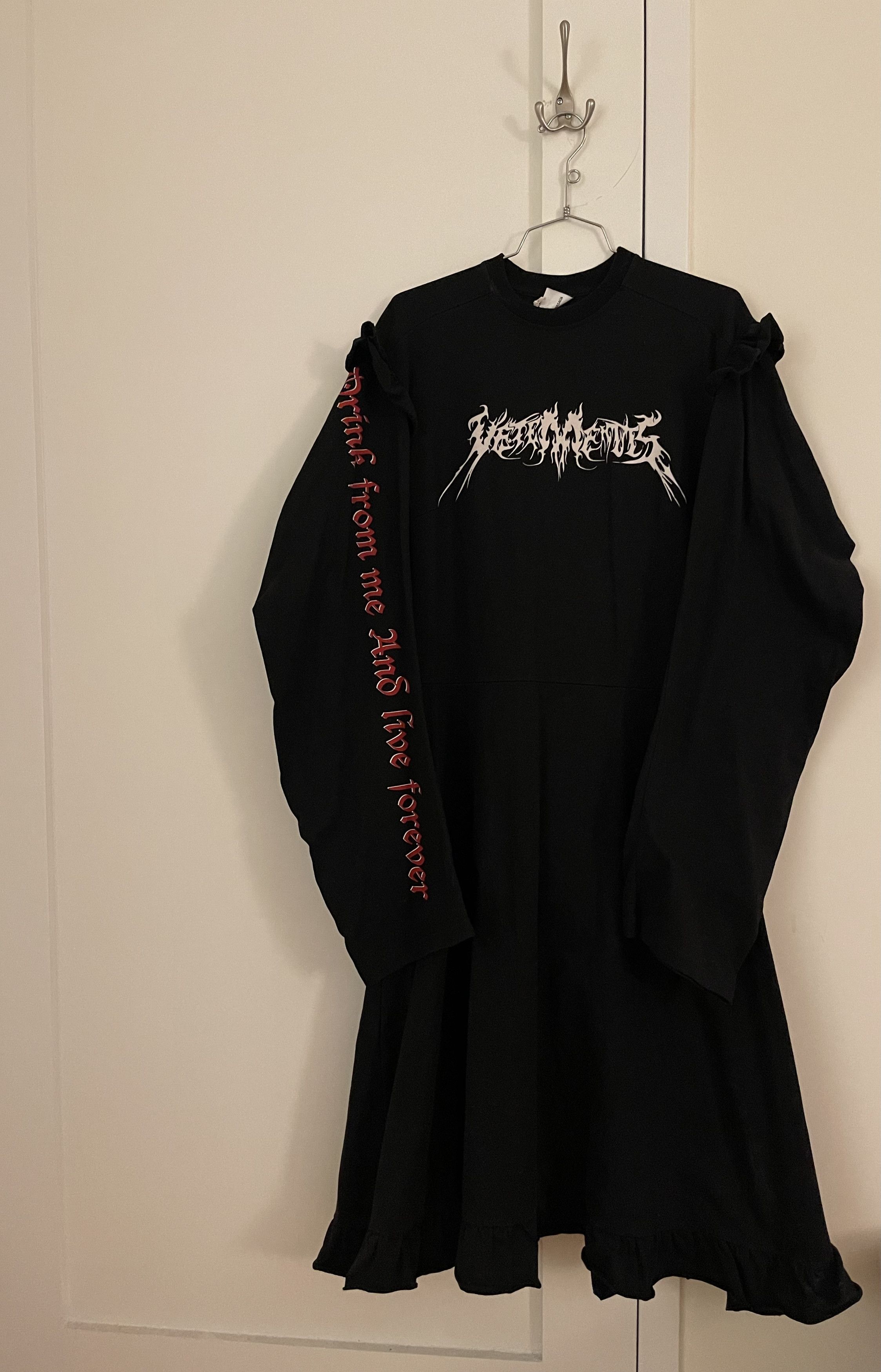 image of Vetements Runway Tfd “Total F Darkness” Dress Aw17 in Black, Women's (Size XS)