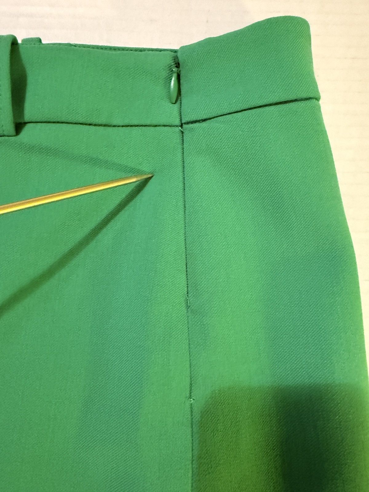 Zara Zara Woman Bright Green Lined Very Mini Skirt Split Hem Size 36" / US 14 / IT 50 - 5 Thumbnail