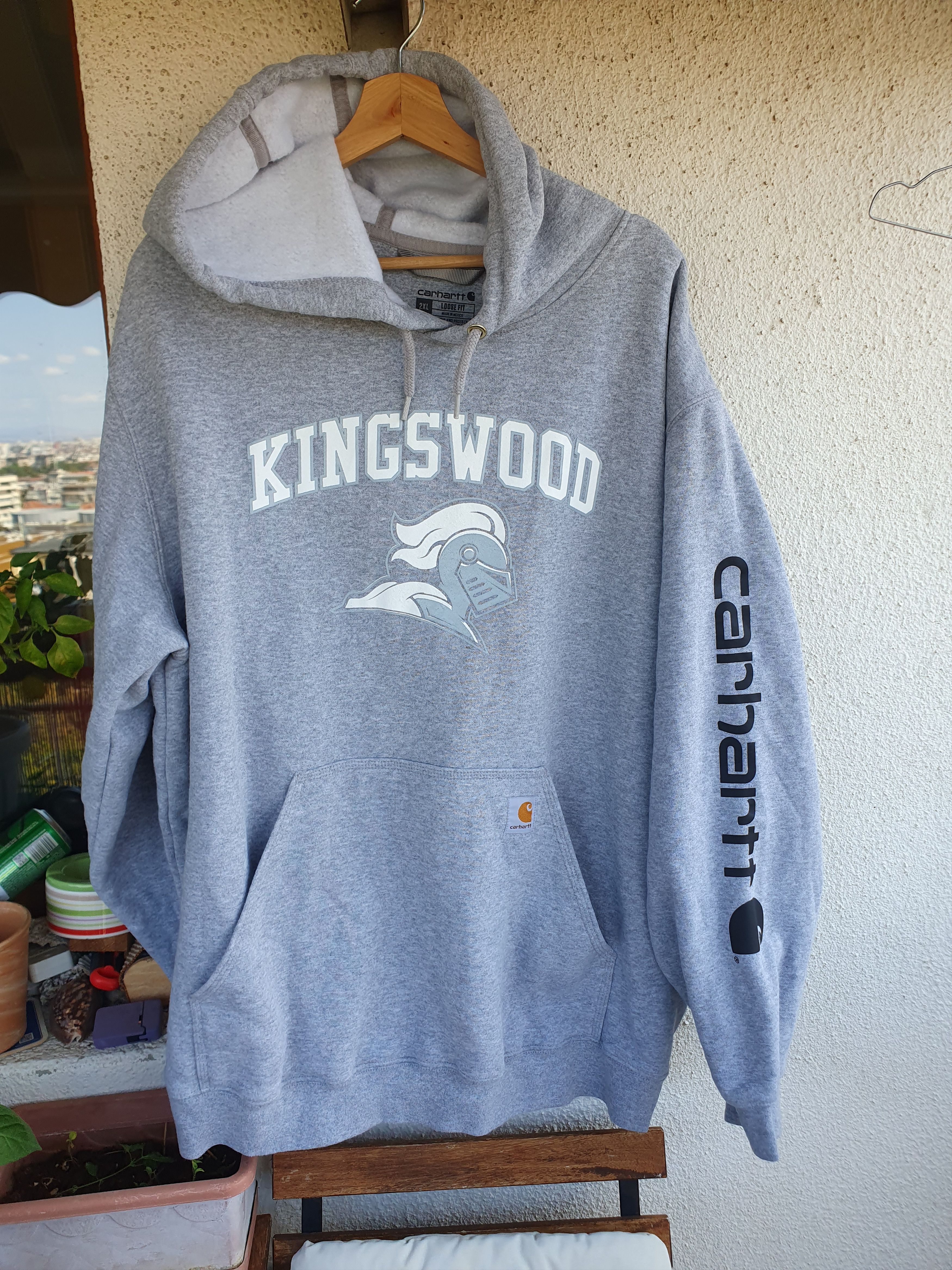 Carhartt Carhartt Hoodie Loose Fit K288 E20 Kingswood Sleeve Logo 2XL Size US XXL / EU 58 / 5 - 1 Thumbnail