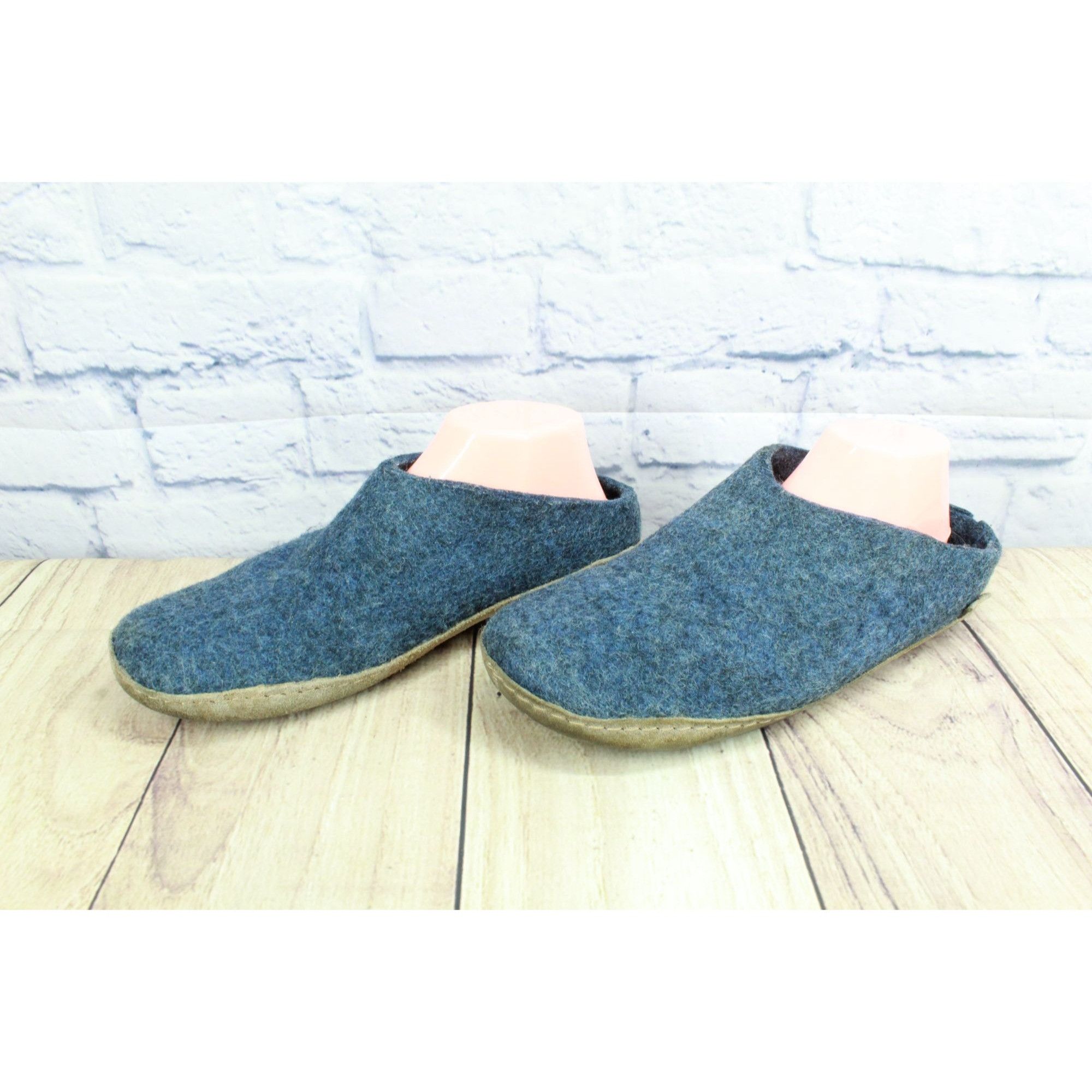 glerups Glerups Men's Felt Wool Slip On Comfort Clogs Slippers Size US 10 / EU 43 - 2 Thumbnail