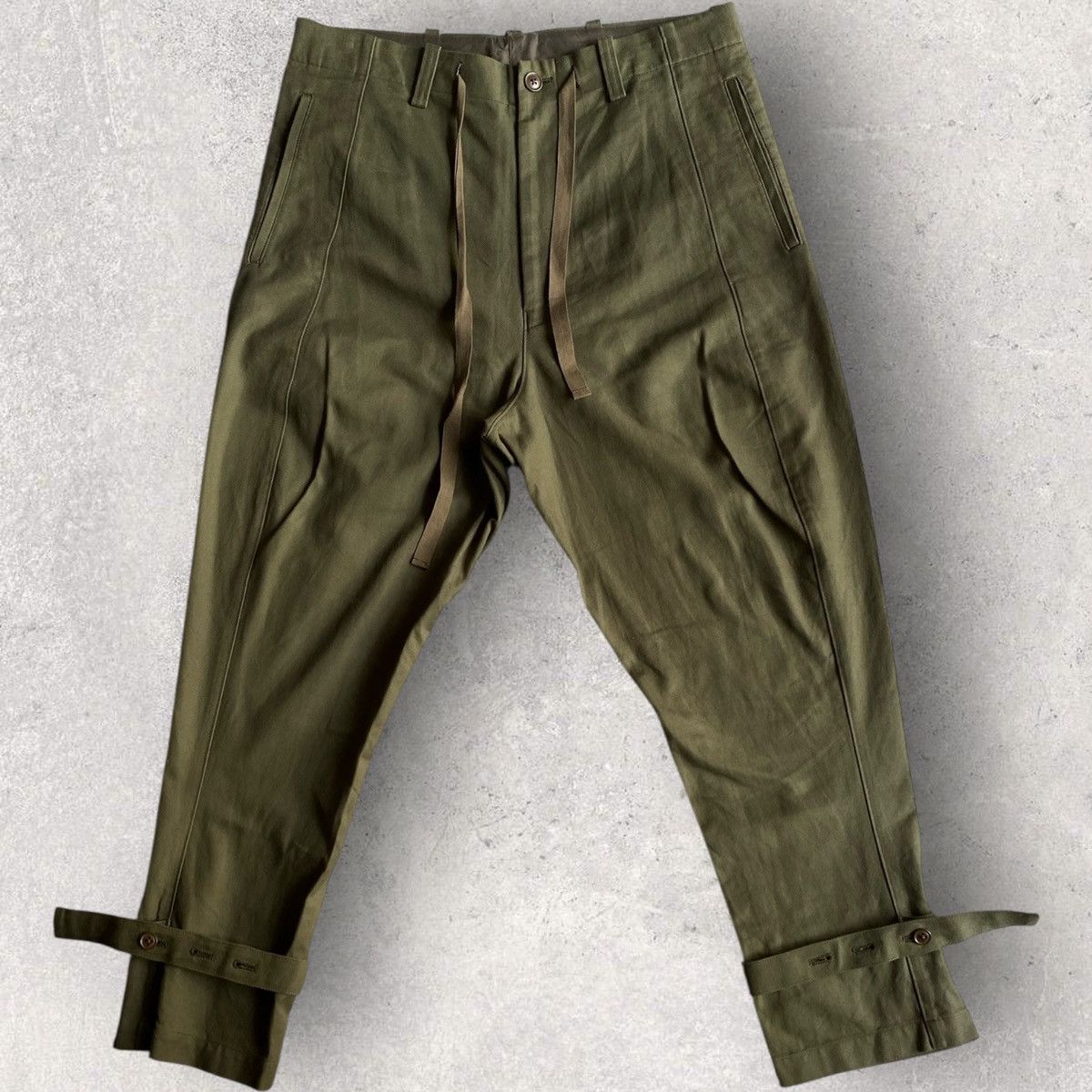 Yohji Yamamoto AW21-22 S’Yte Drop Crotch Military Pants Size US 32 / EU 48 - 2 Thumbnail
