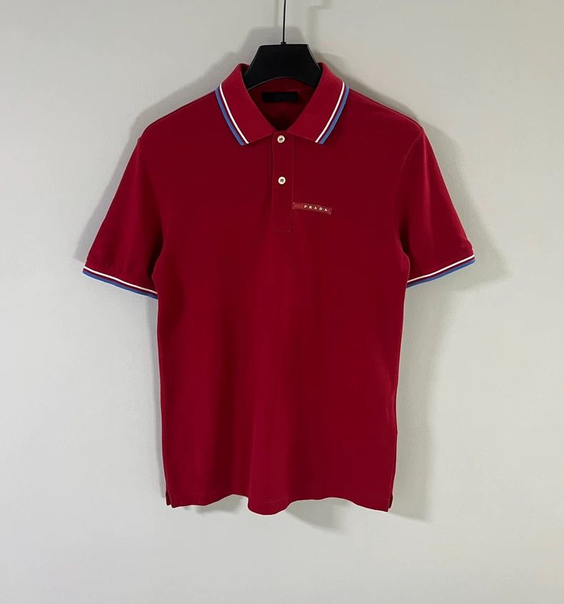 Prada Prada Men's Short Sleeve Polo Shirt- DMC Size US S / EU 44-46 / 1 - 1 Thumbnail