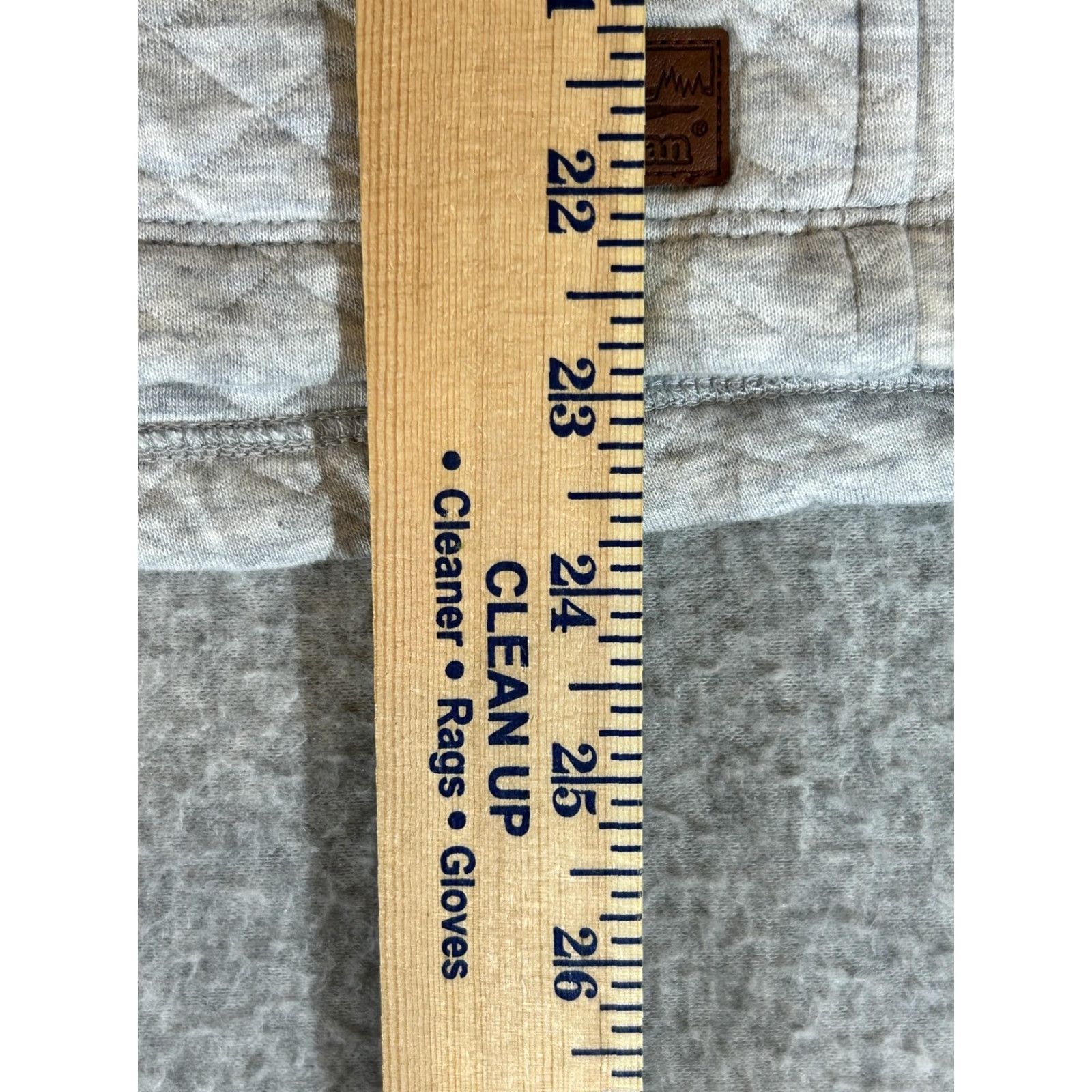 Vintage LL Bean Sweatshirt Womens Large Petite Pullover Gray Quilted Funnel Neck Tunic Size L / US 10 / IT 46 - 6 Thumbnail