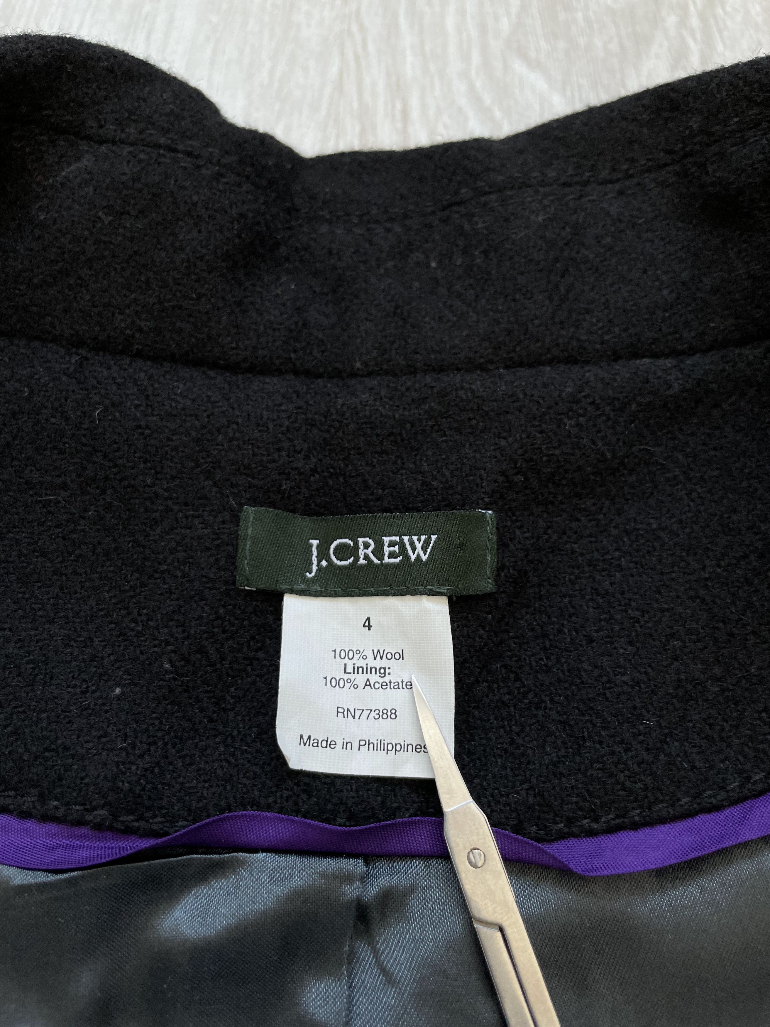 J.Crew J.Crew Womens Wool Coat Jacket Size S / US 4 / IT 40 - 4 Thumbnail