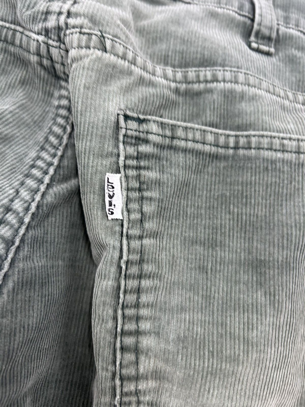 Levi's Vintage Levi’s Corduroy Flares Jeans Green 70s Hippie Size US 30 / EU 46 - 7 Thumbnail