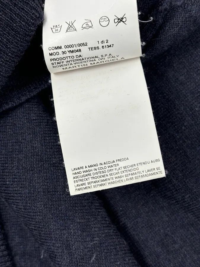 Maison Margiela AW2005 Maison Martin Margiela Navy Wool Sweater Turtleneck Size US S / EU 44-46 / 1 - 10 Thumbnail